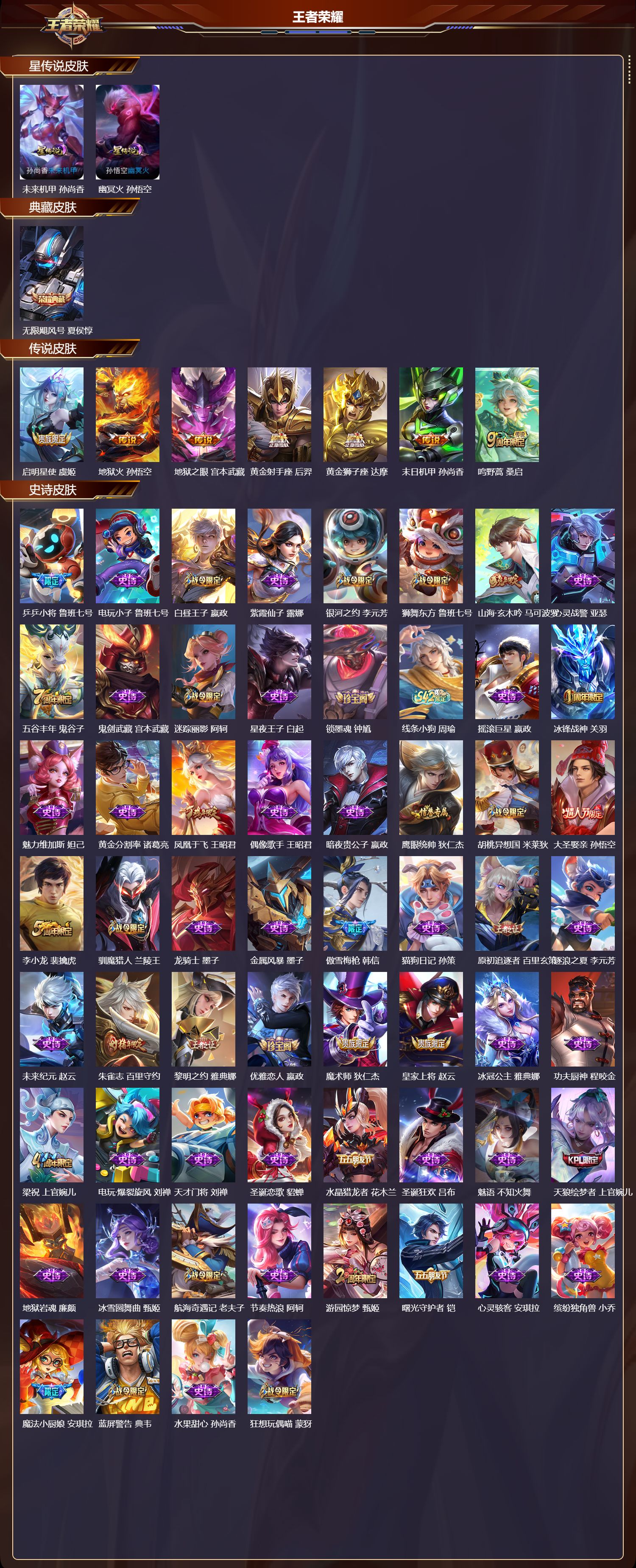 WZQM4292693王者荣耀账号详情图2