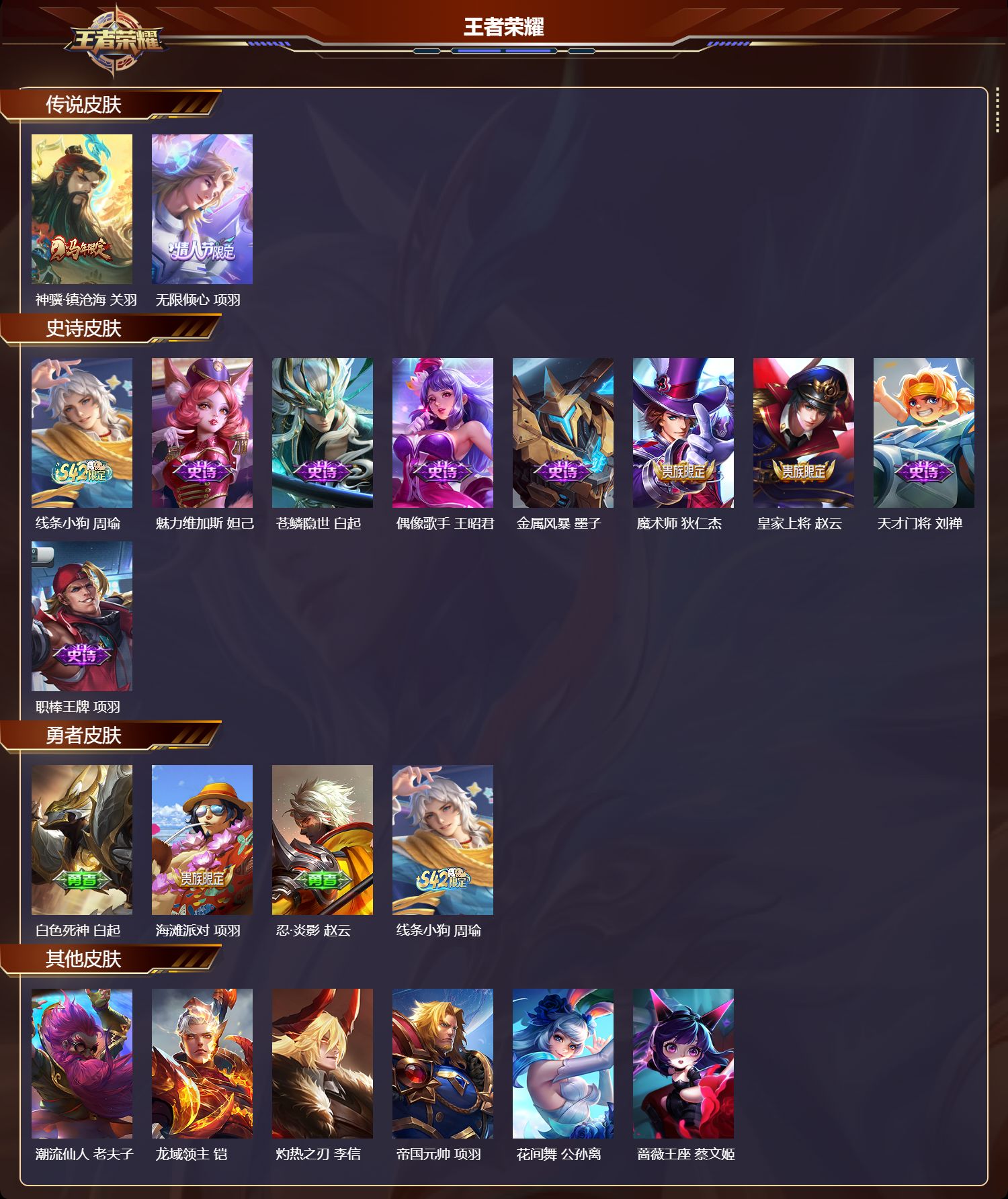 WZMK4294061王者荣耀账号详情图1