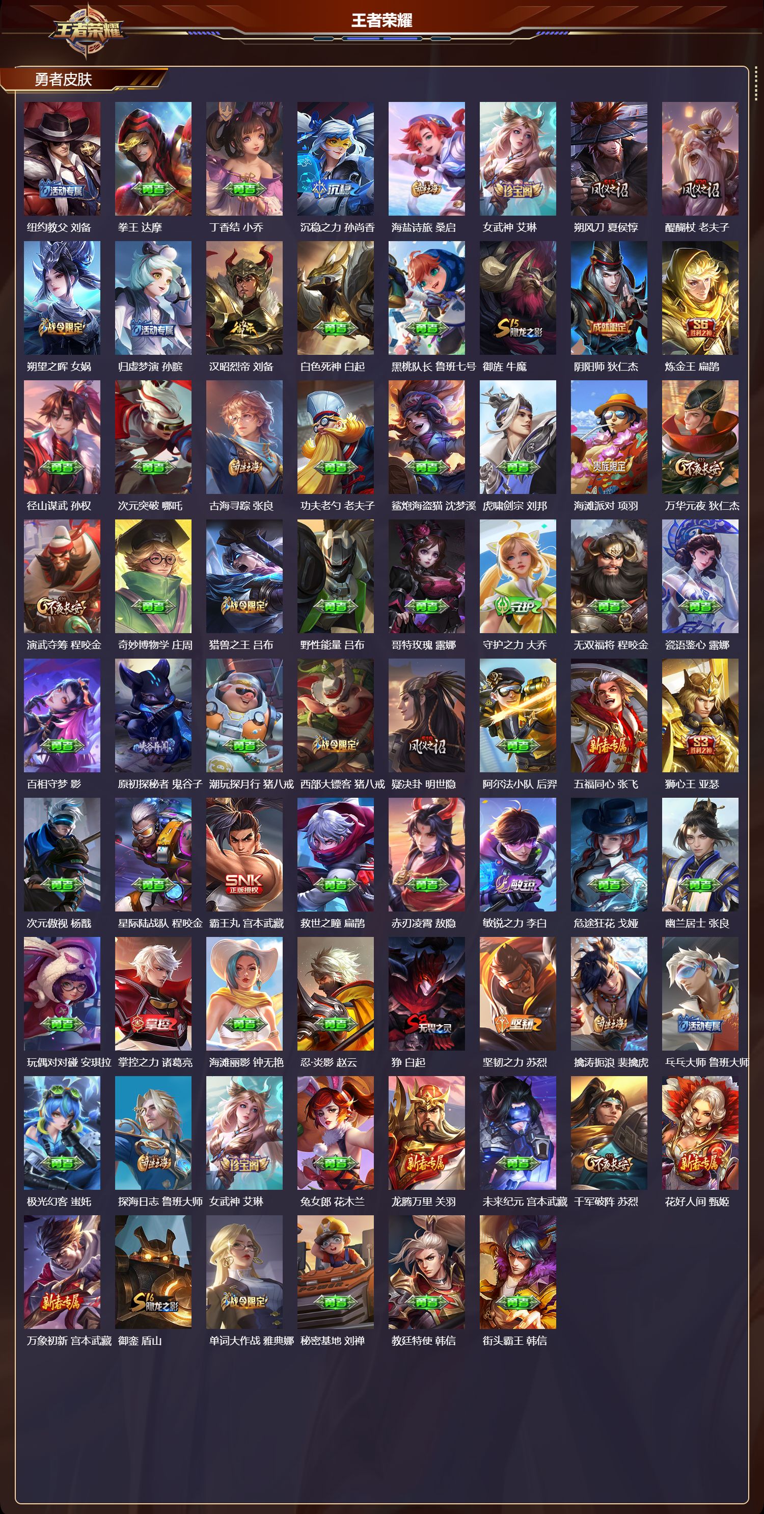 WZMK4292497王者荣耀账号详情图2