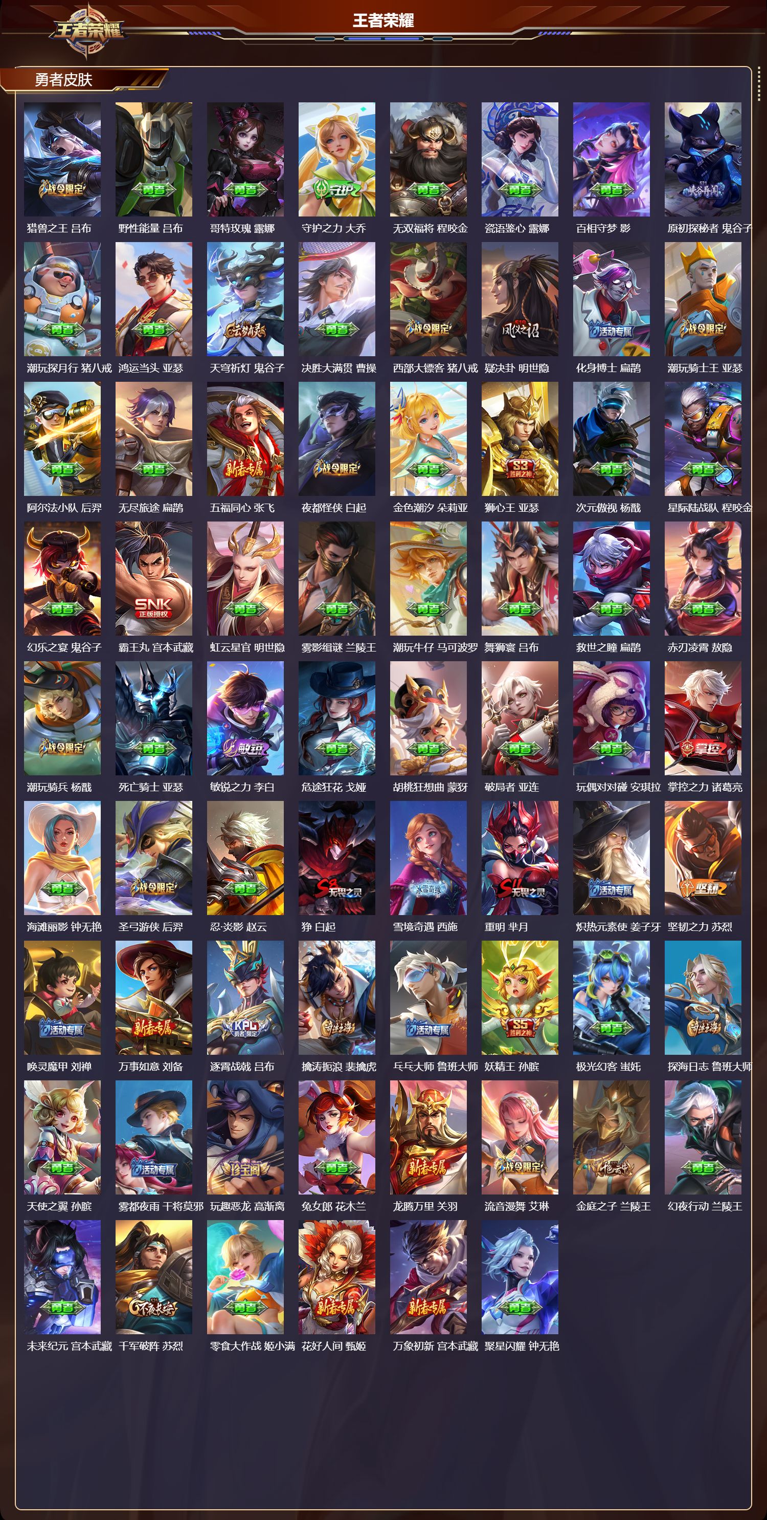 WZMK4292640王者荣耀账号详情图4