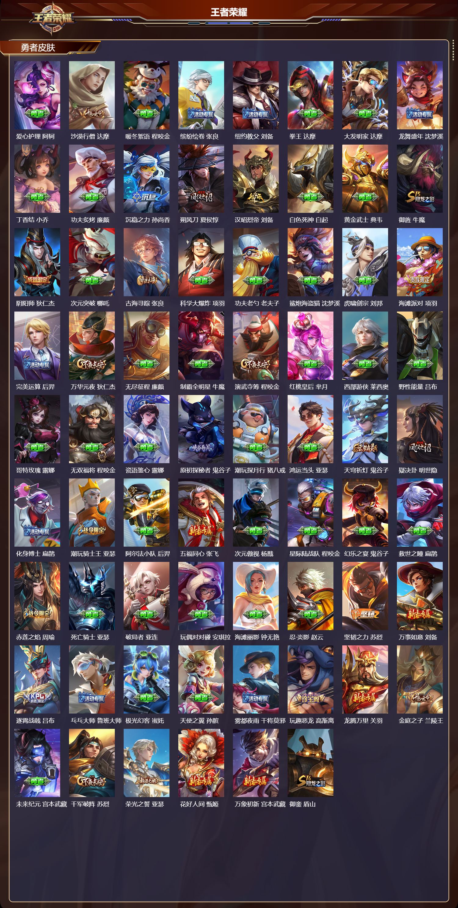 WZMK4292501王者荣耀账号详情图2 WZMK4292501王者荣耀账号详情图2