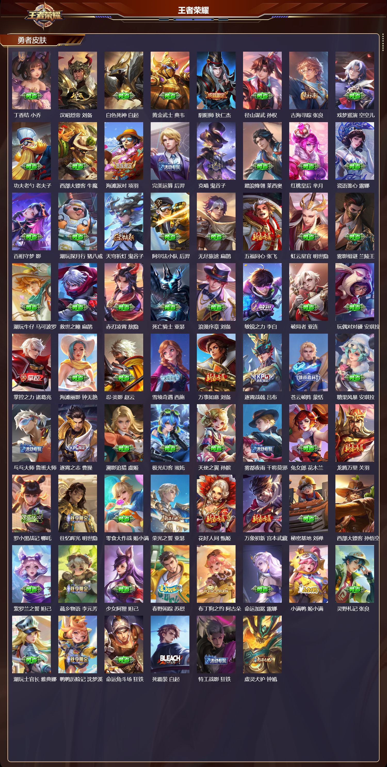 WZMK4293840王者荣耀账号详情图2