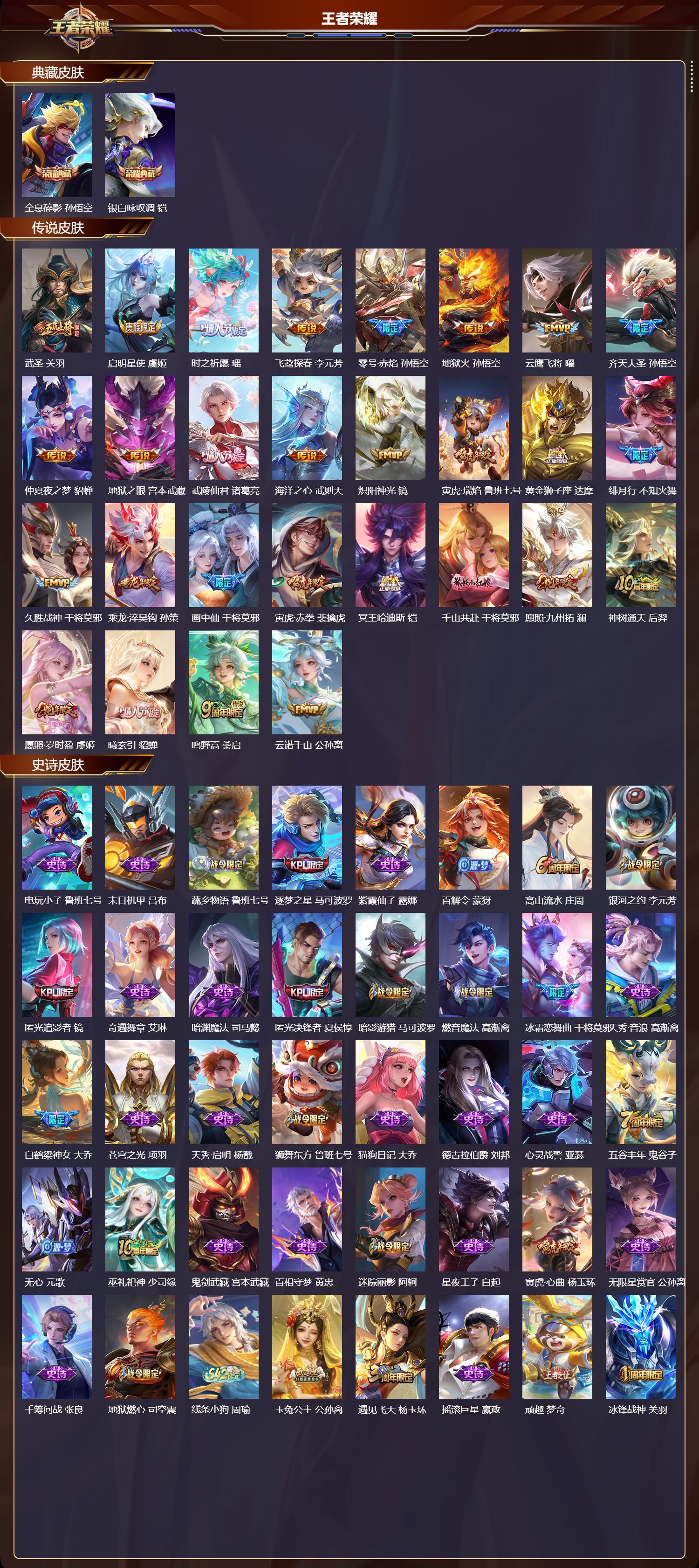 WZLX4297323王者荣耀账号详情图1 WZLX4297323王者荣耀账号详情图1