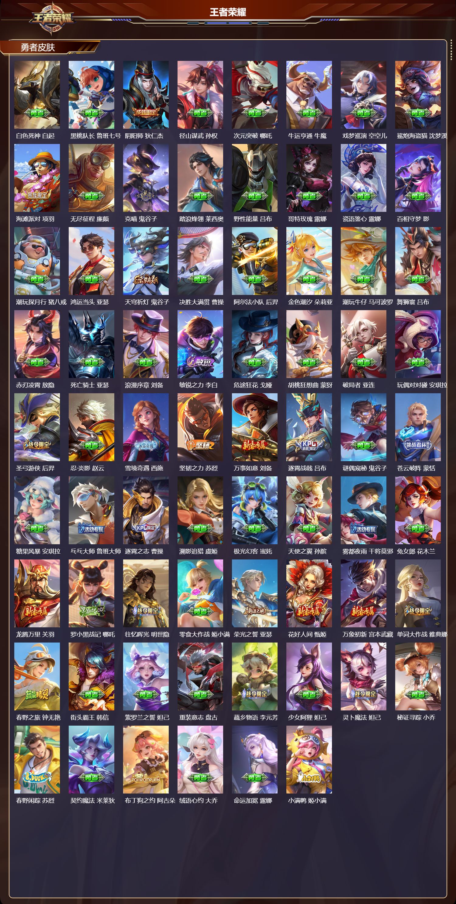 WZMK4292607王者荣耀账号详情图3