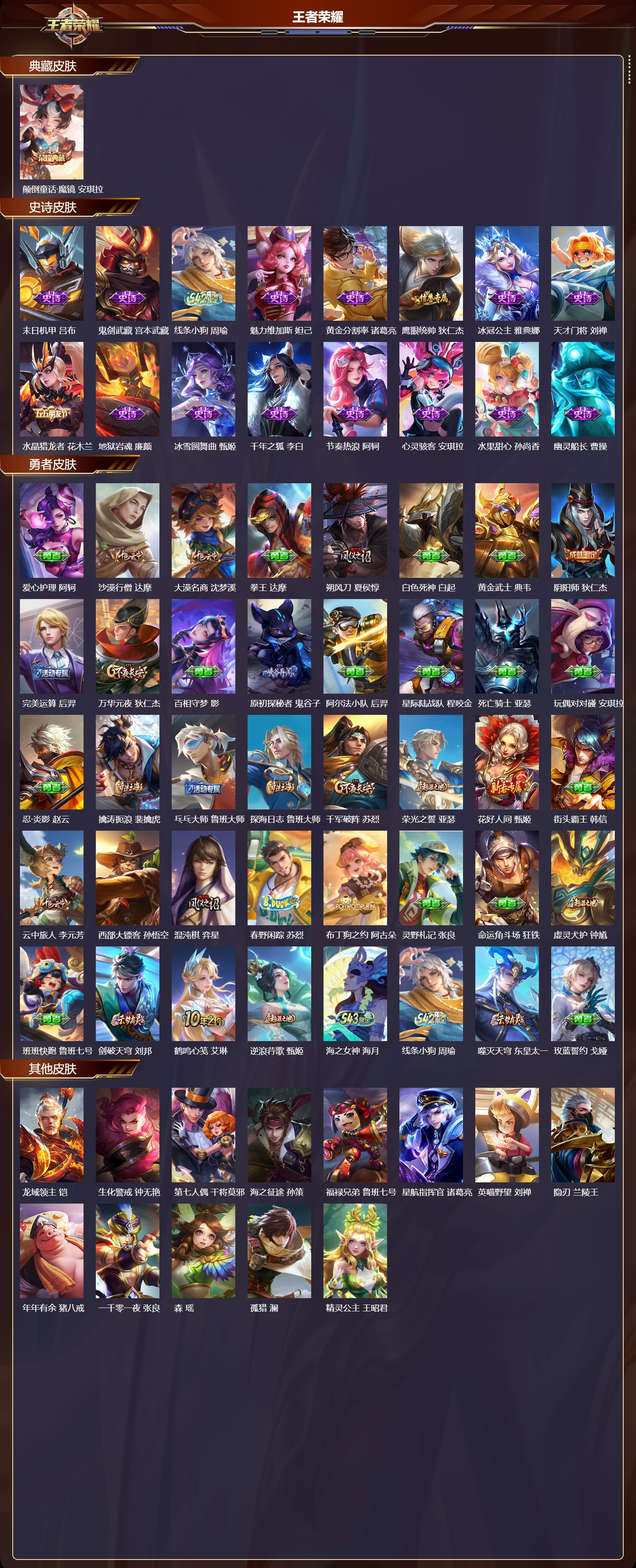 WZMK4292471王者荣耀账号详情图1