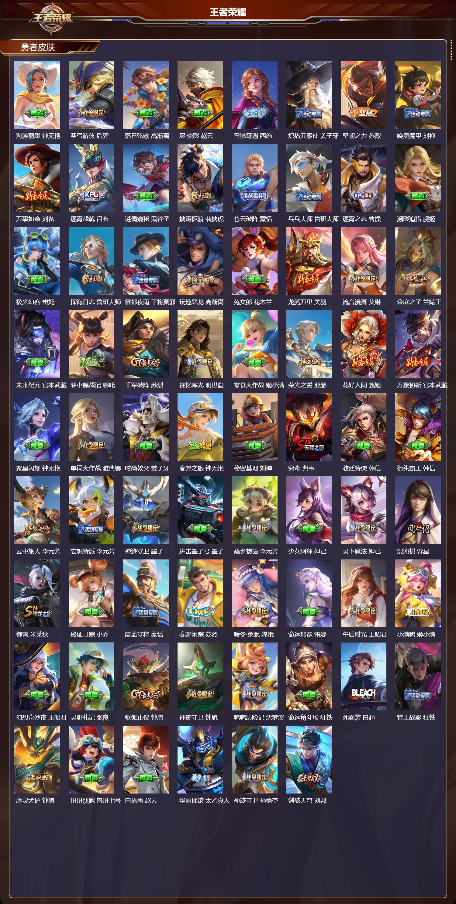 WZMK4293083王者荣耀账号详情图5