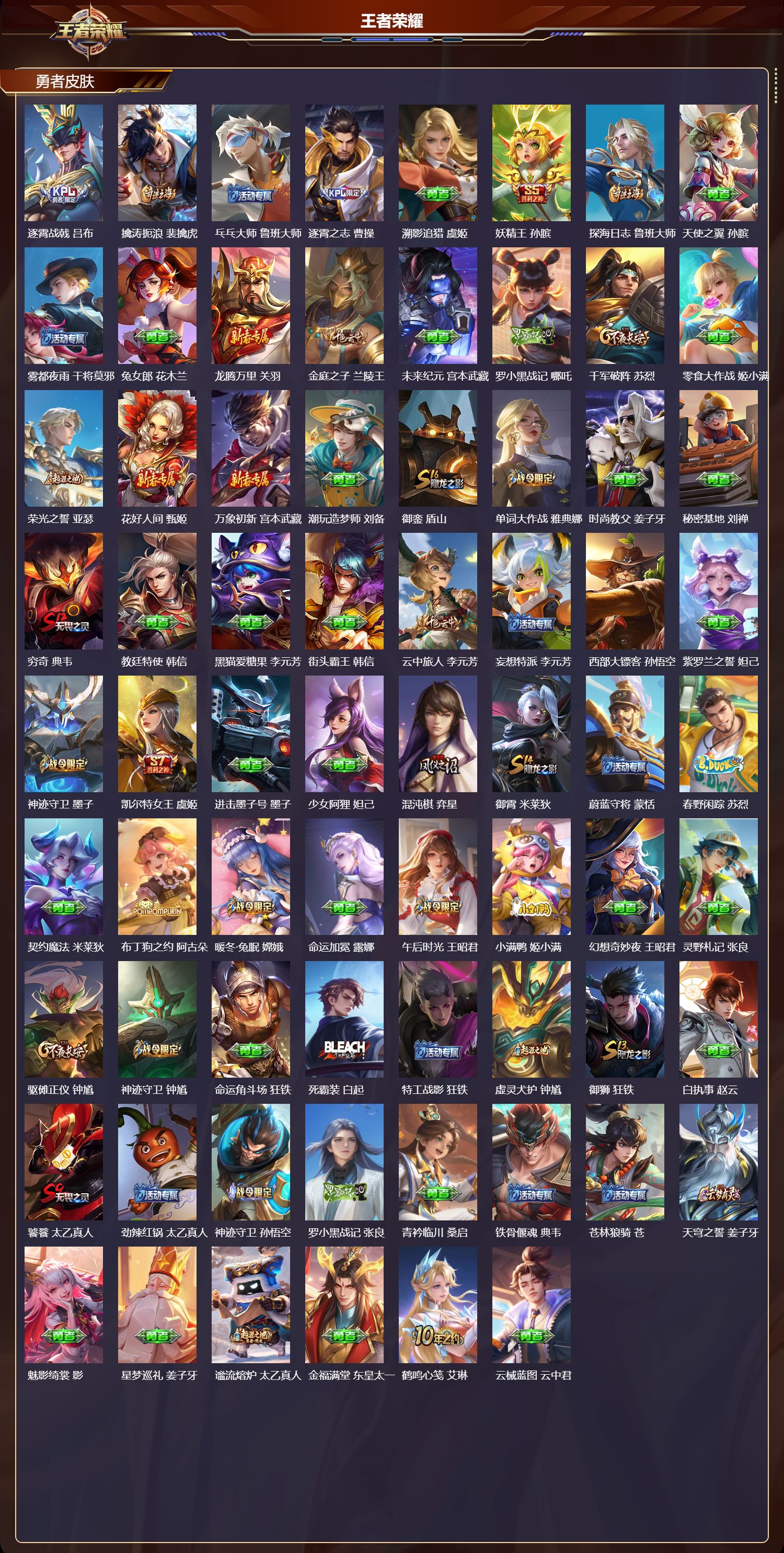 WZMK4293278王者荣耀账号详情图5