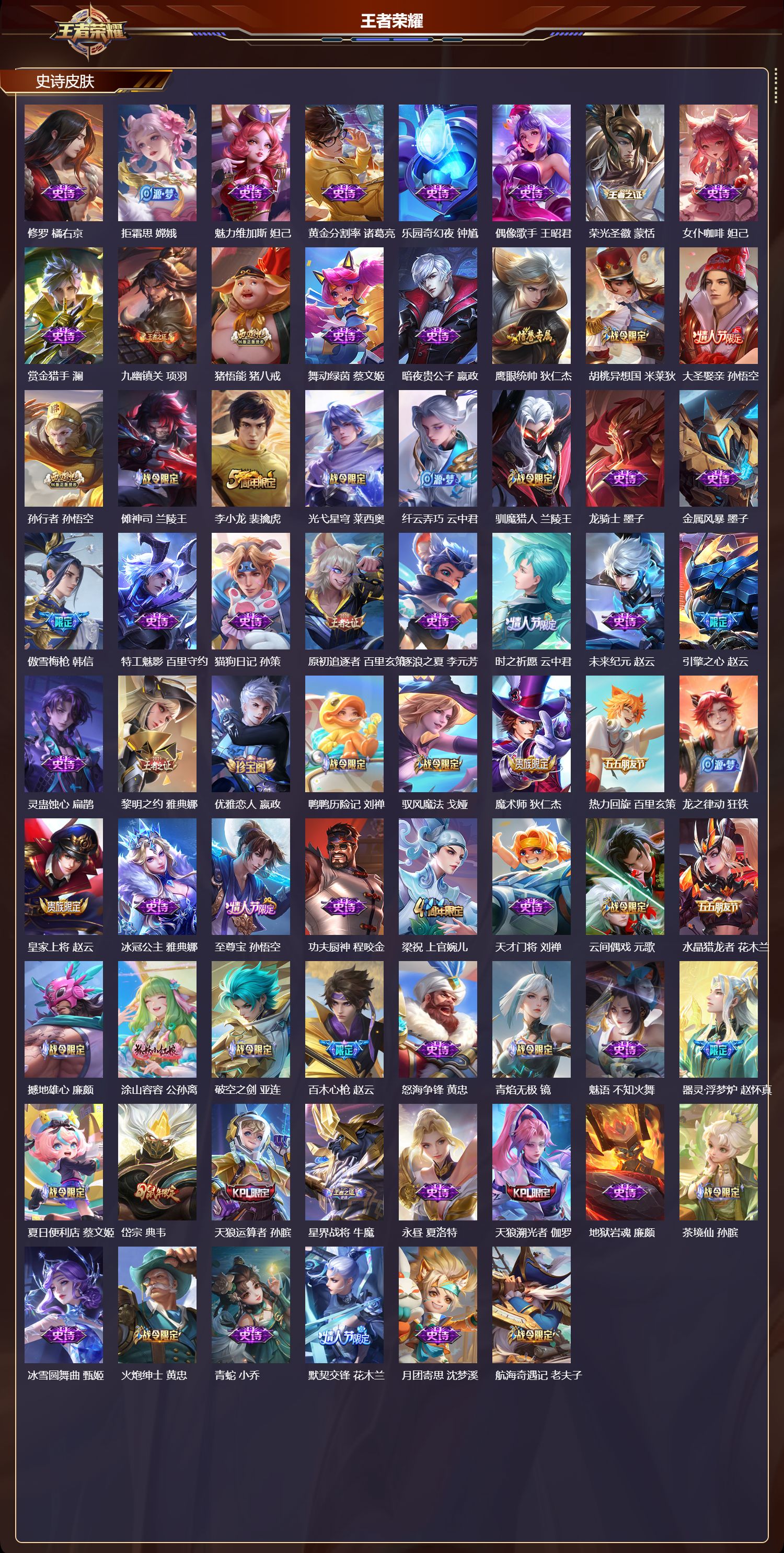 WZLX4297323王者荣耀账号详情图2 WZLX4297323王者荣耀账号详情图2