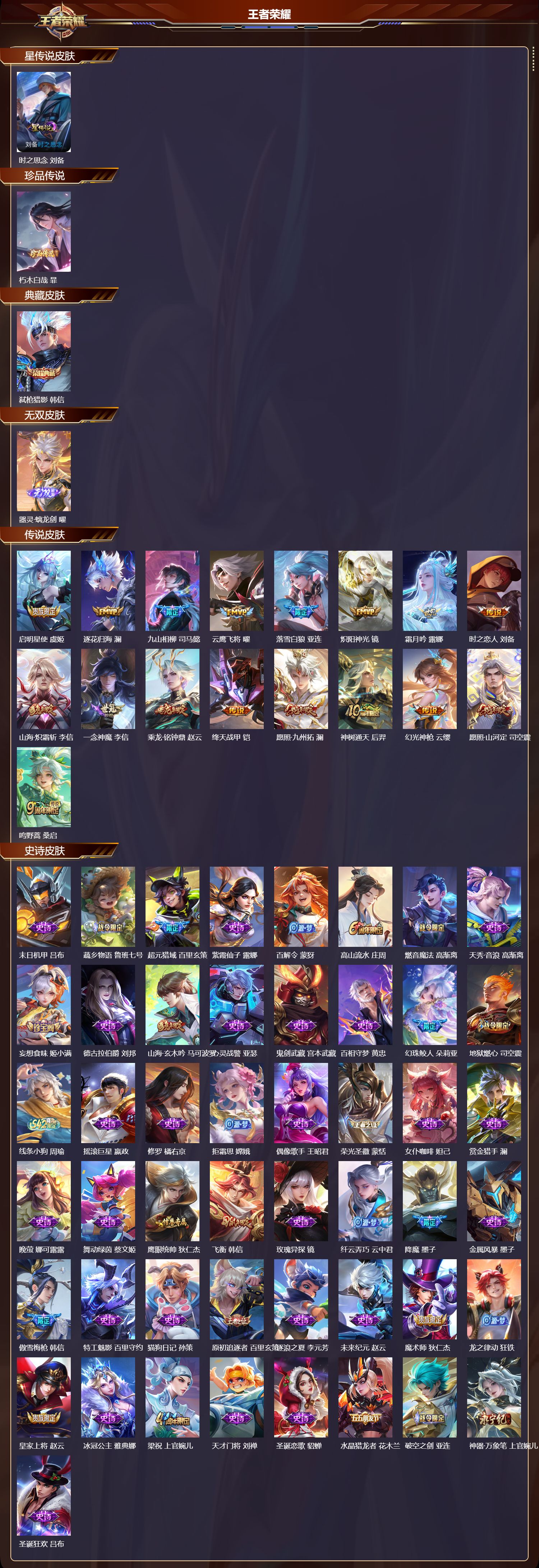 WZQM4293801王者荣耀账号详情图2