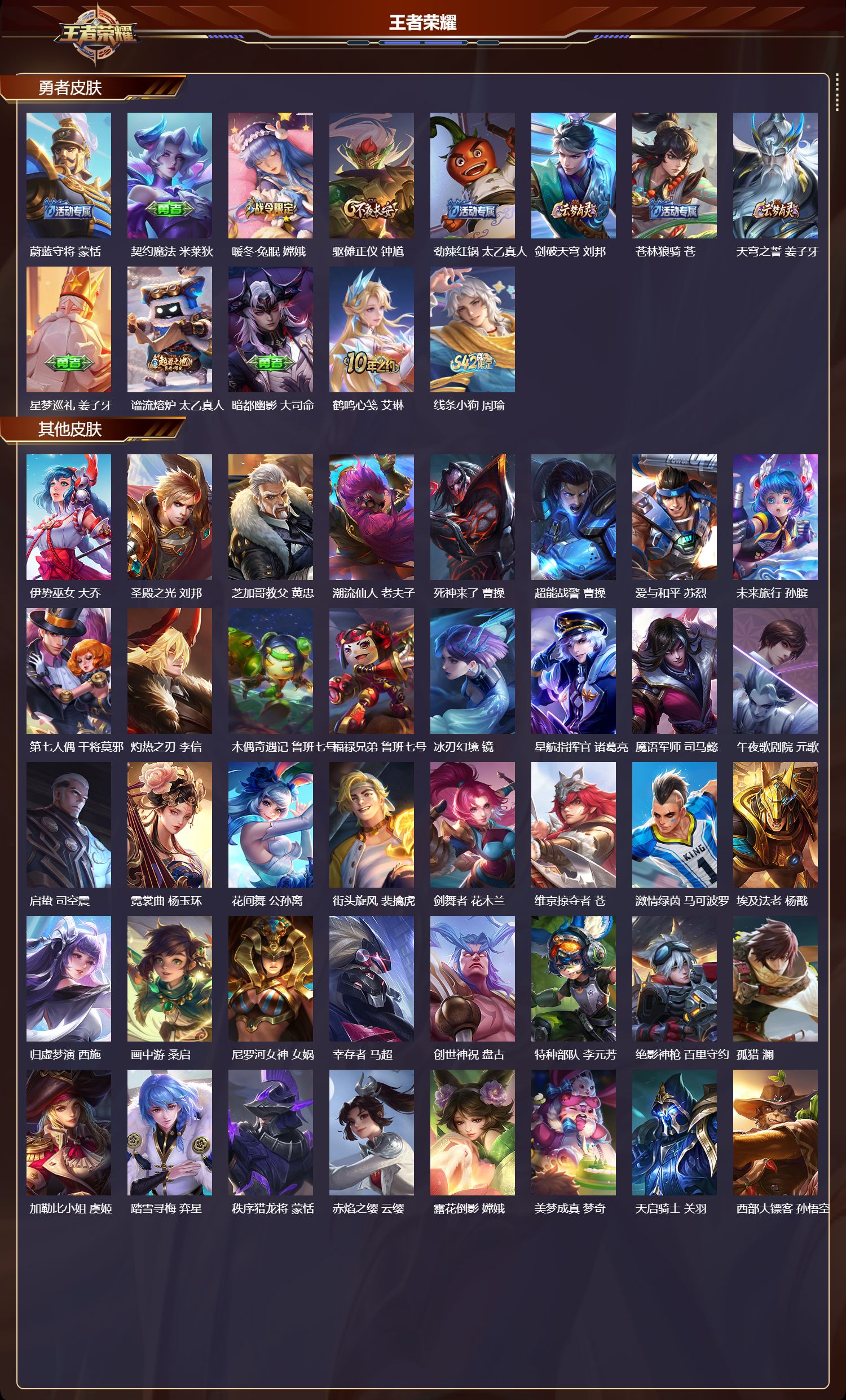 WZMK4292655王者荣耀账号详情图3