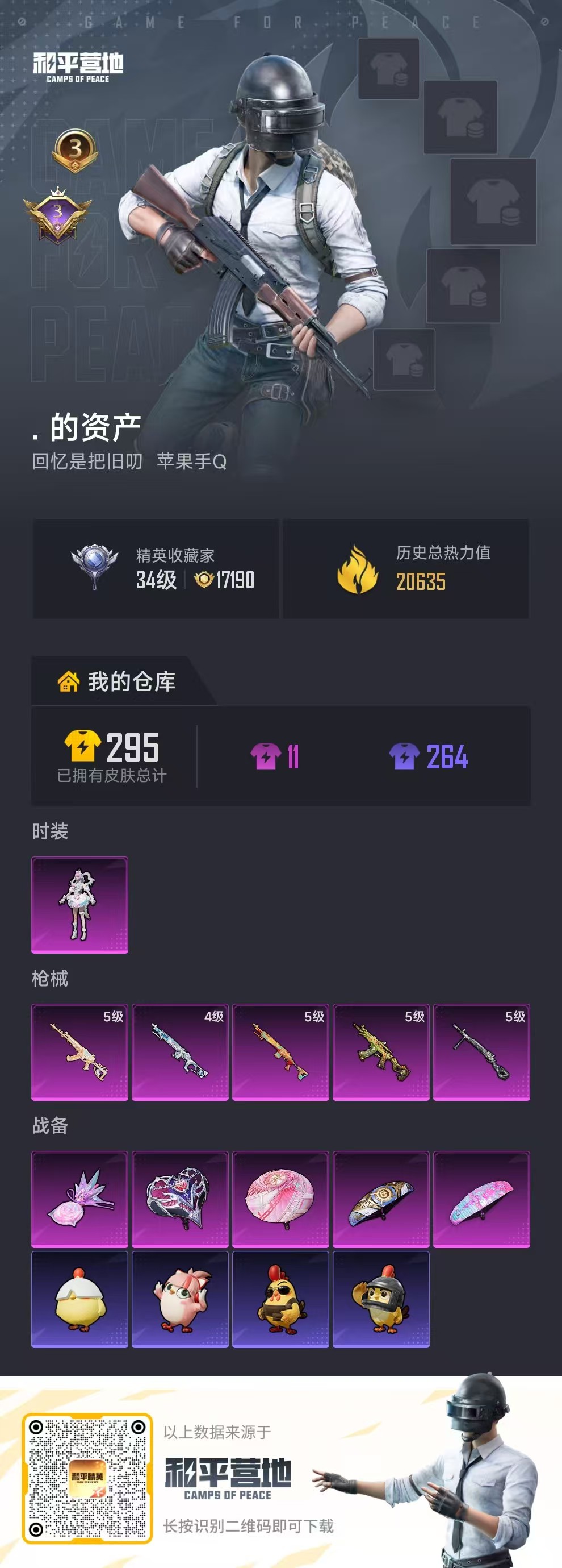 HPCMW4178384和平精英账号详情图1