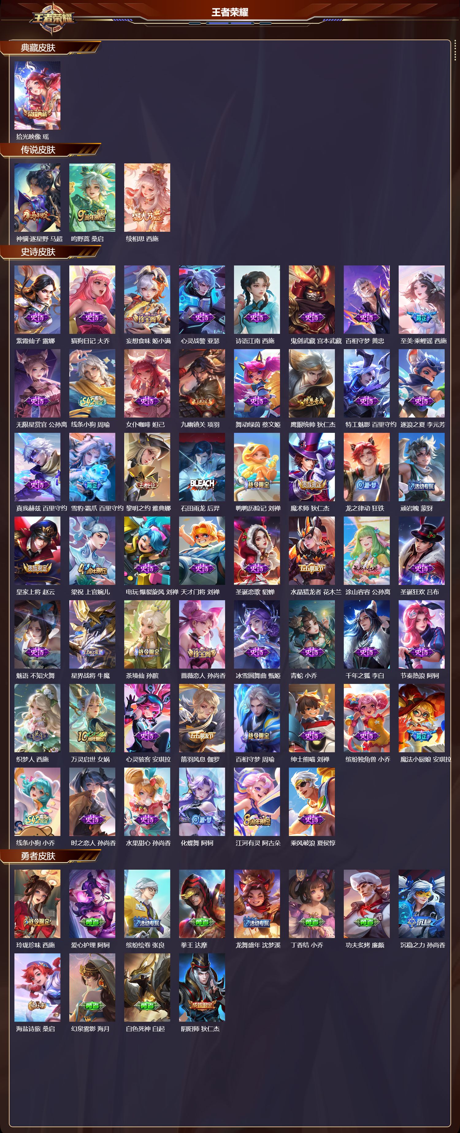 WZMK4292491王者荣耀账号详情图1