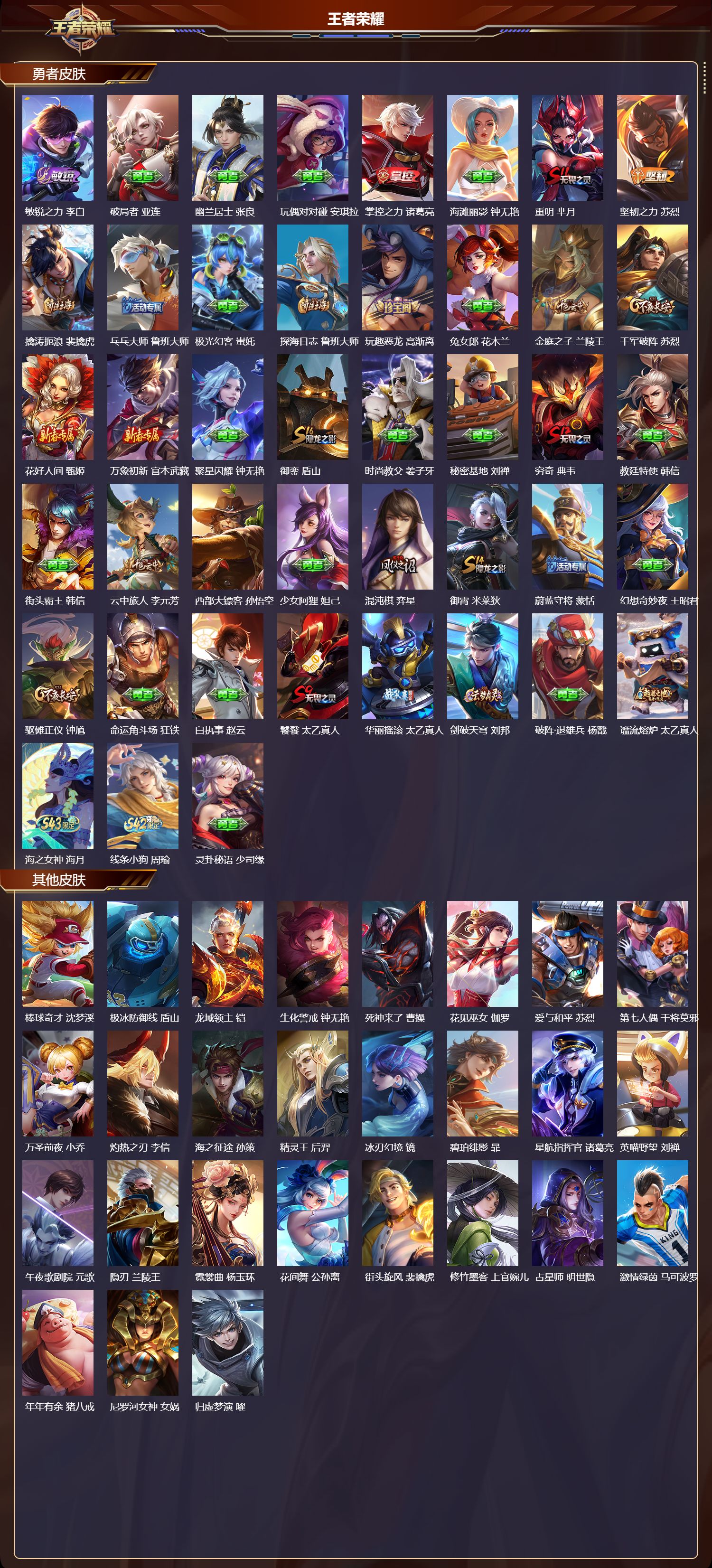 WZMK4292488王者荣耀账号详情图2