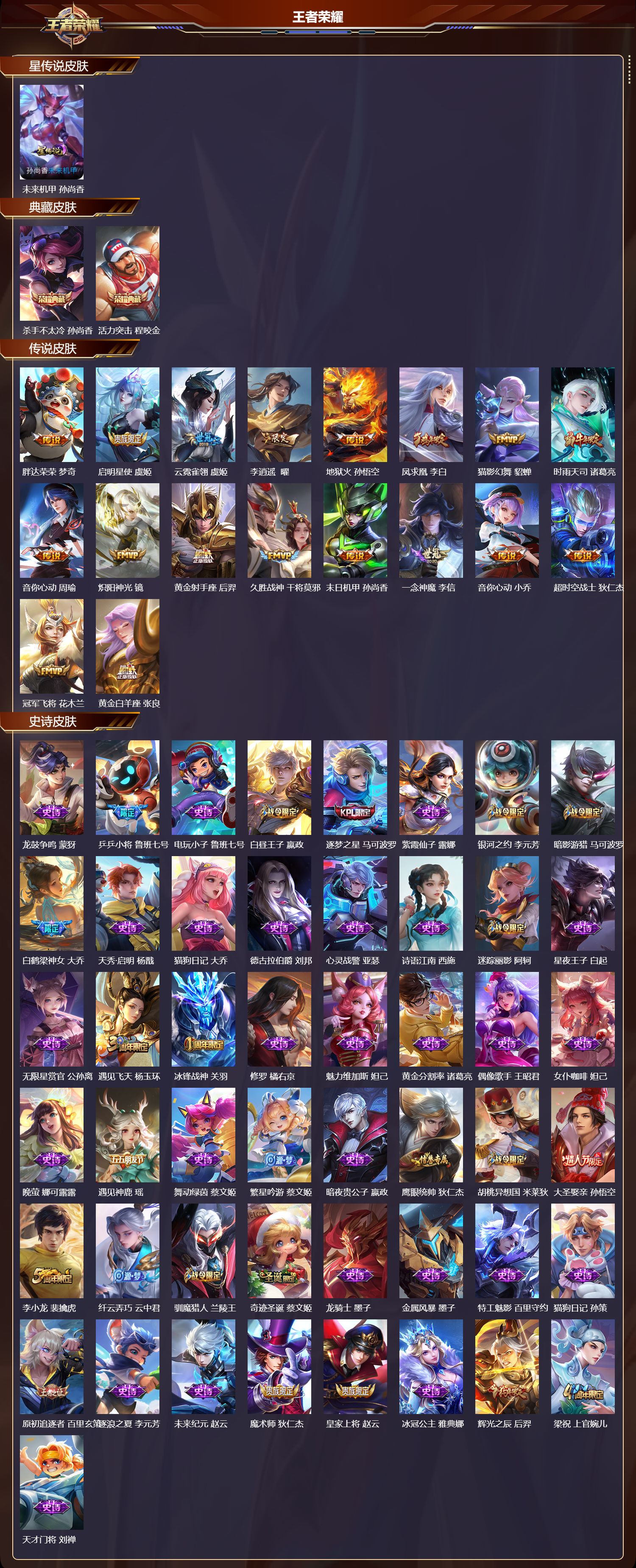 WZMK4293113王者荣耀账号详情图1