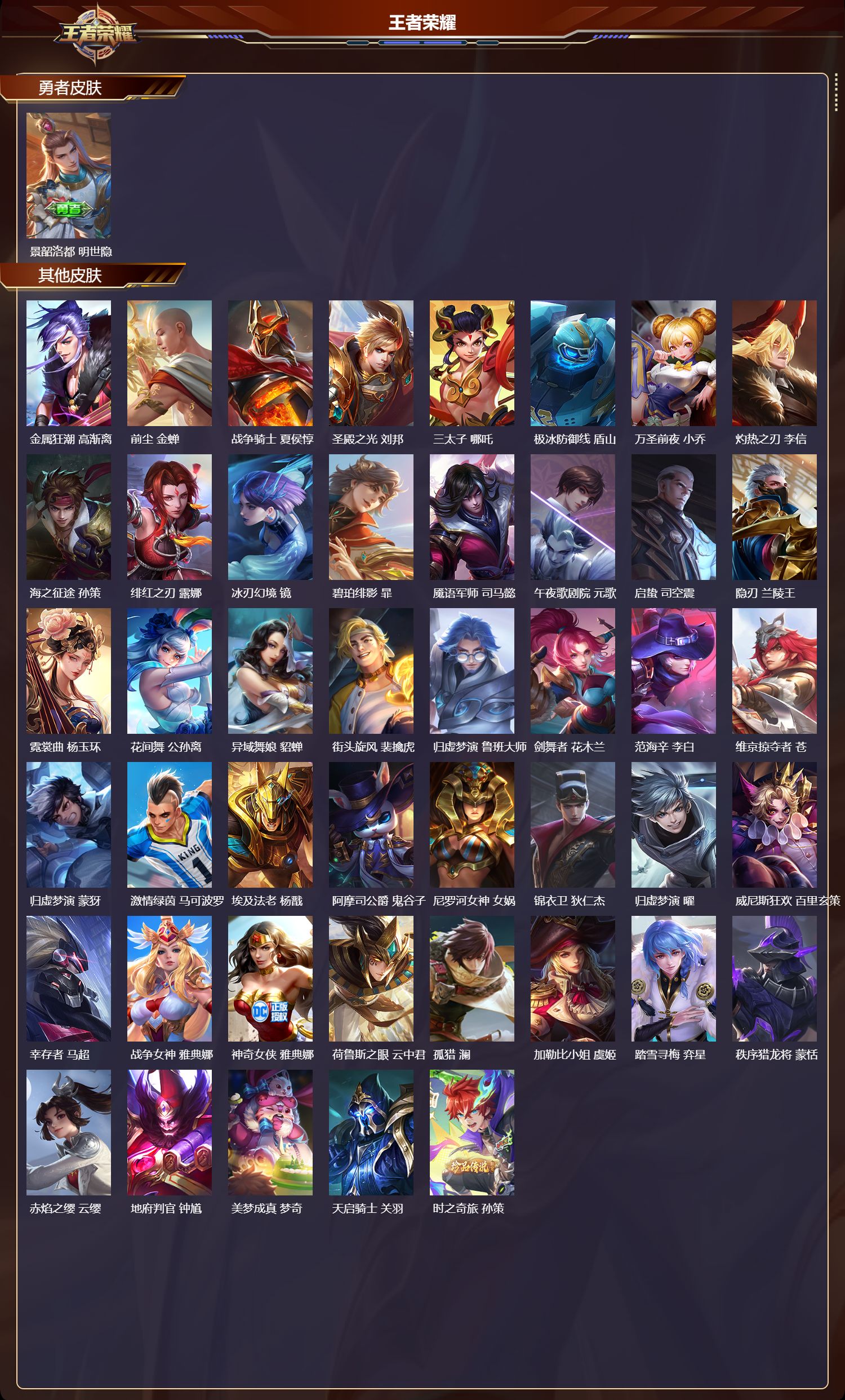 WZMK4292487王者荣耀账号详情图4