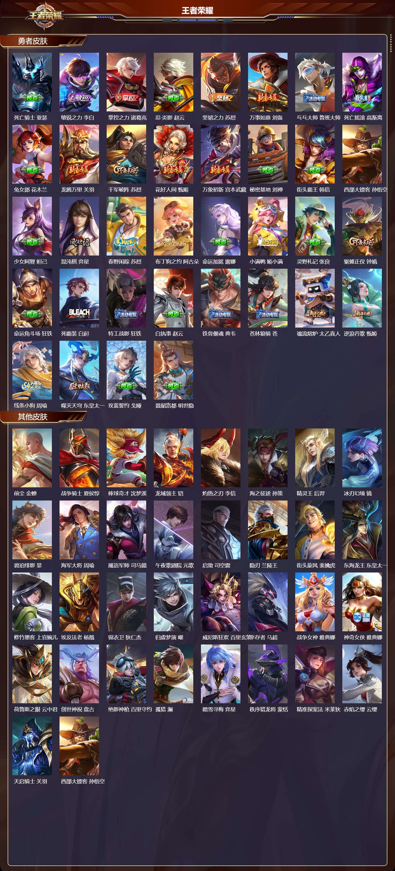 WZMK4293411王者荣耀账号详情图2