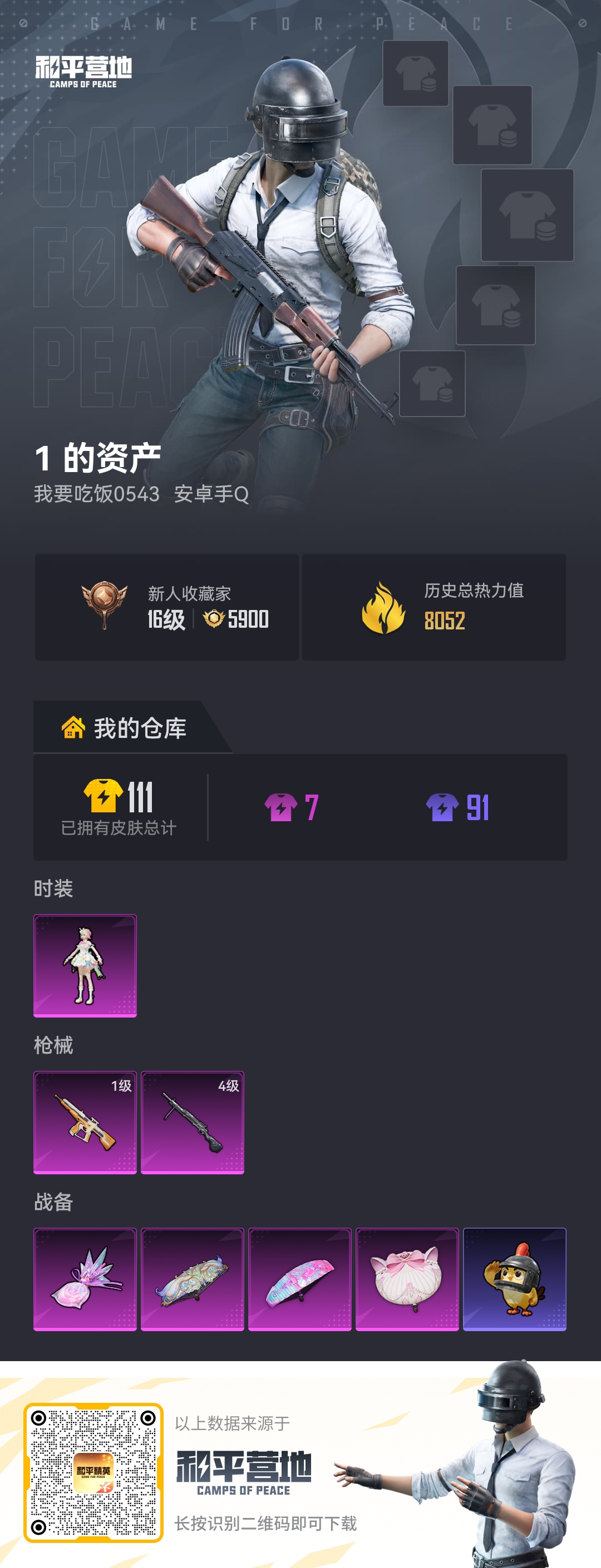 HPCMW4230492和平精英账号详情图1 HPCMW4230492和平精英账号详情图1