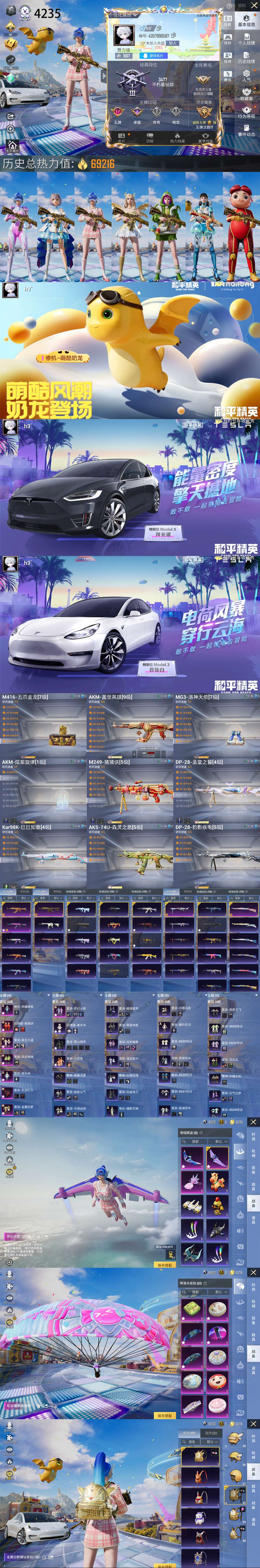 HPCMW4243114和平精英账号详情图1
