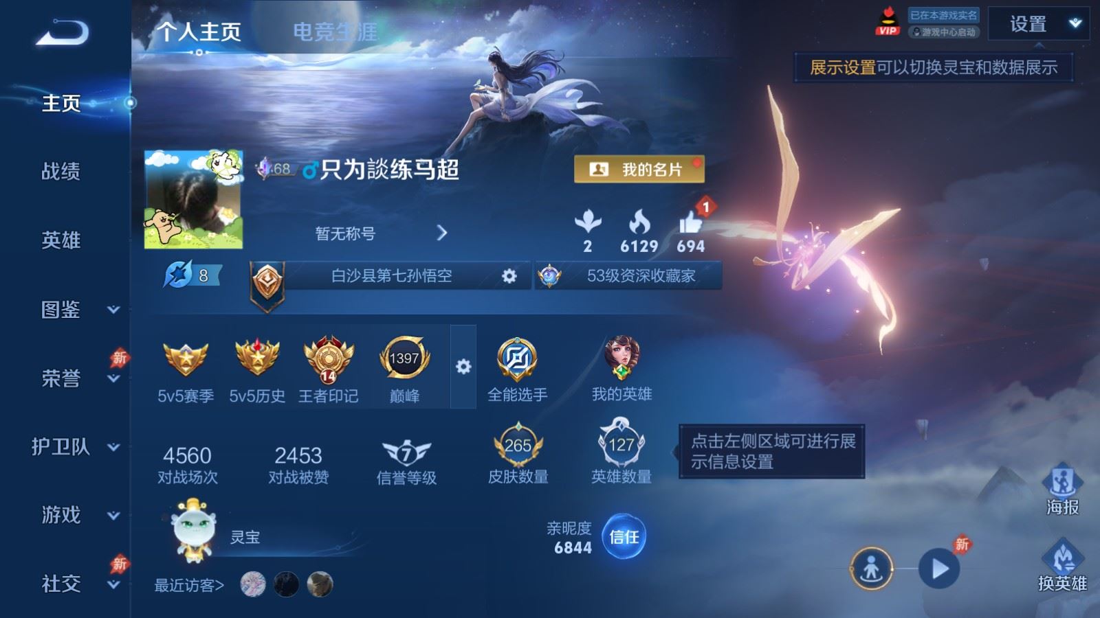 WZCMW4371921王者荣耀账号详情图1