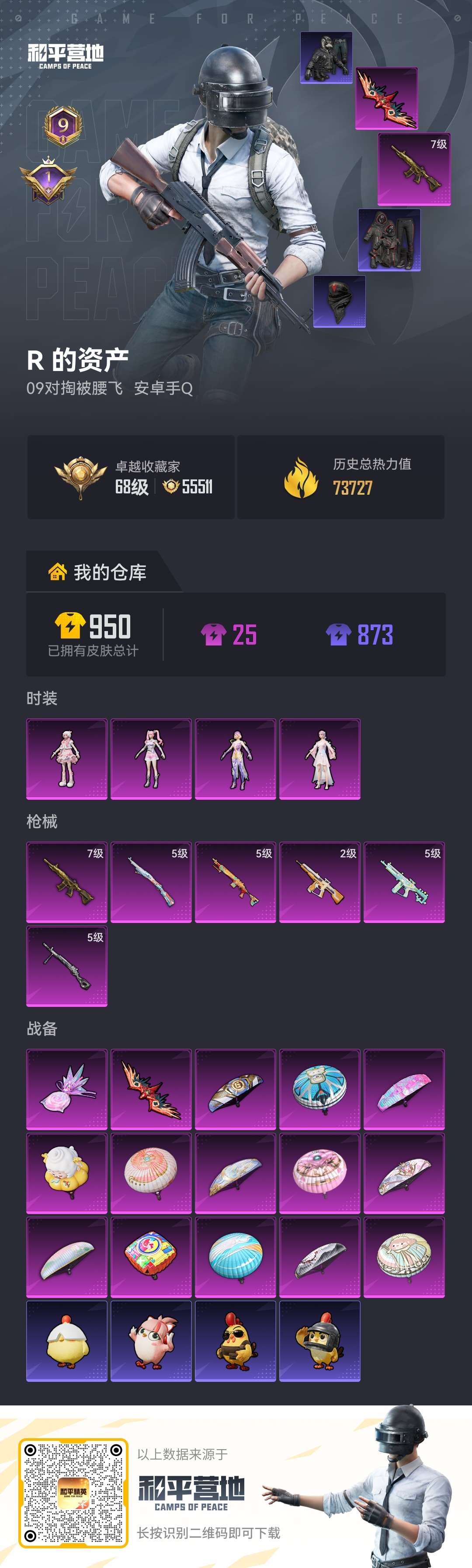 HPLX4266299和平精英账号详情图1