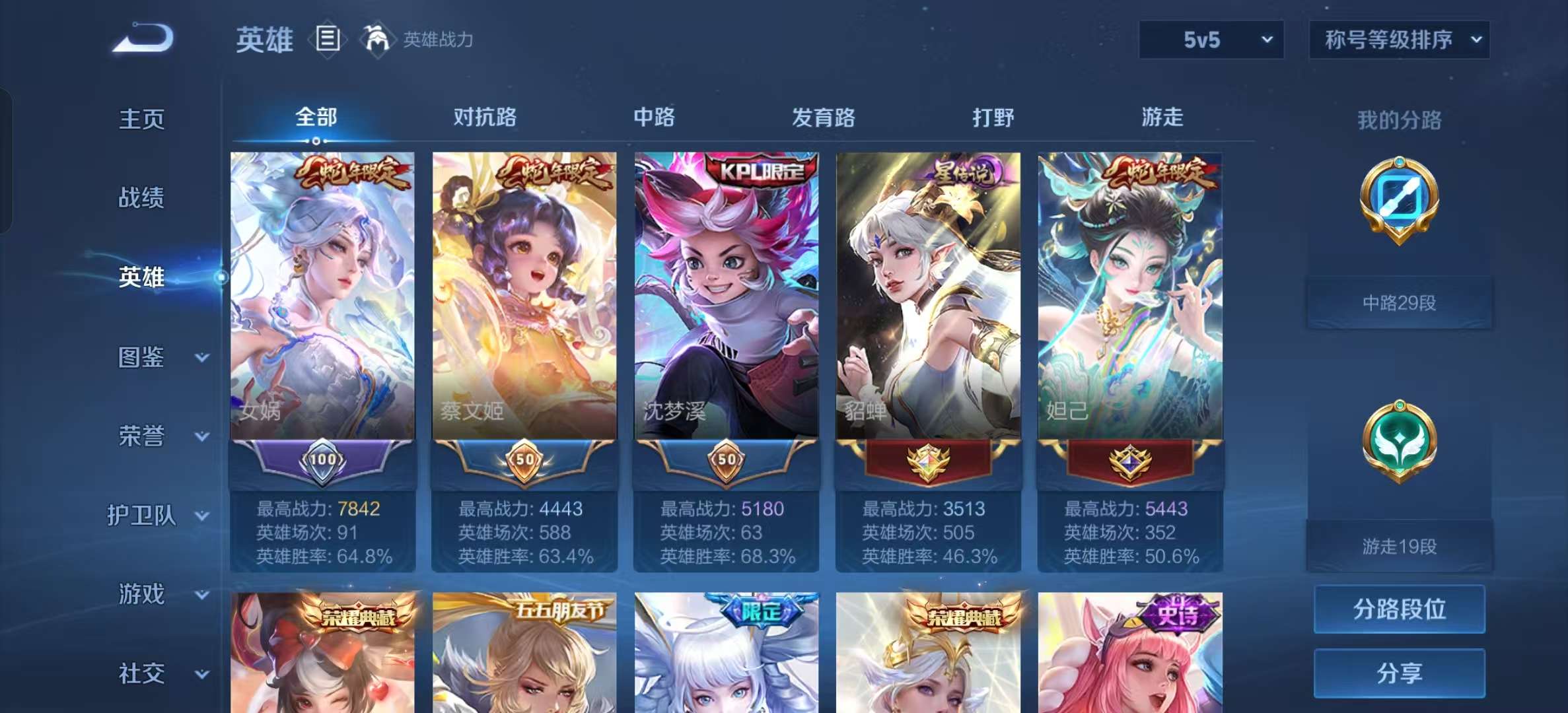 WZLX4392755王者荣耀账号详情图2