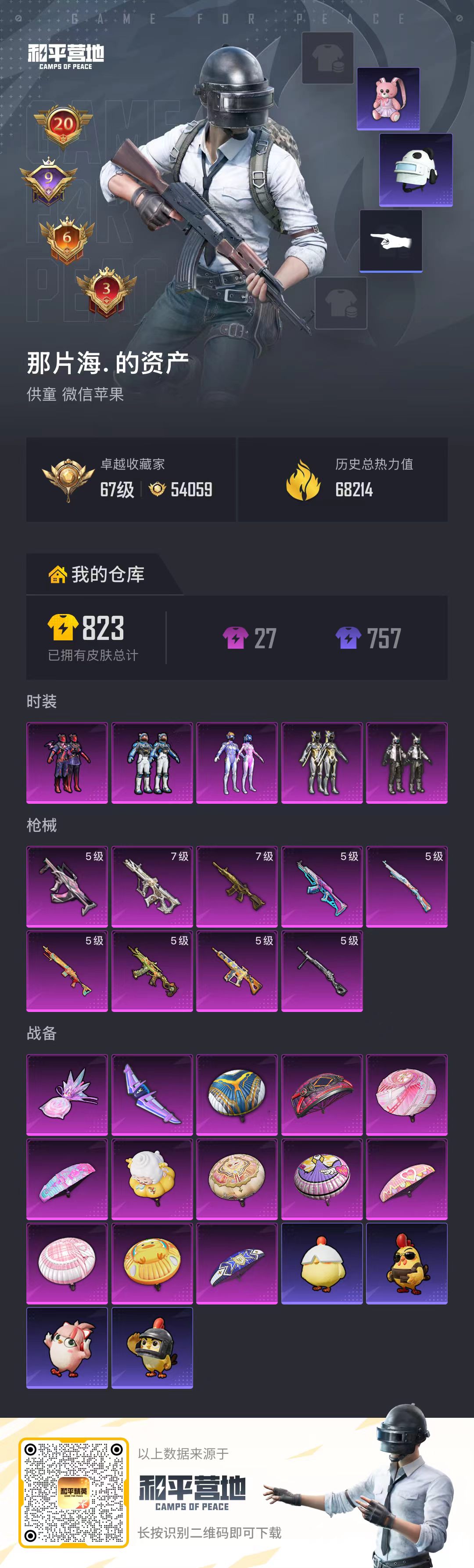 HPLX4235021和平精英账号详情图1