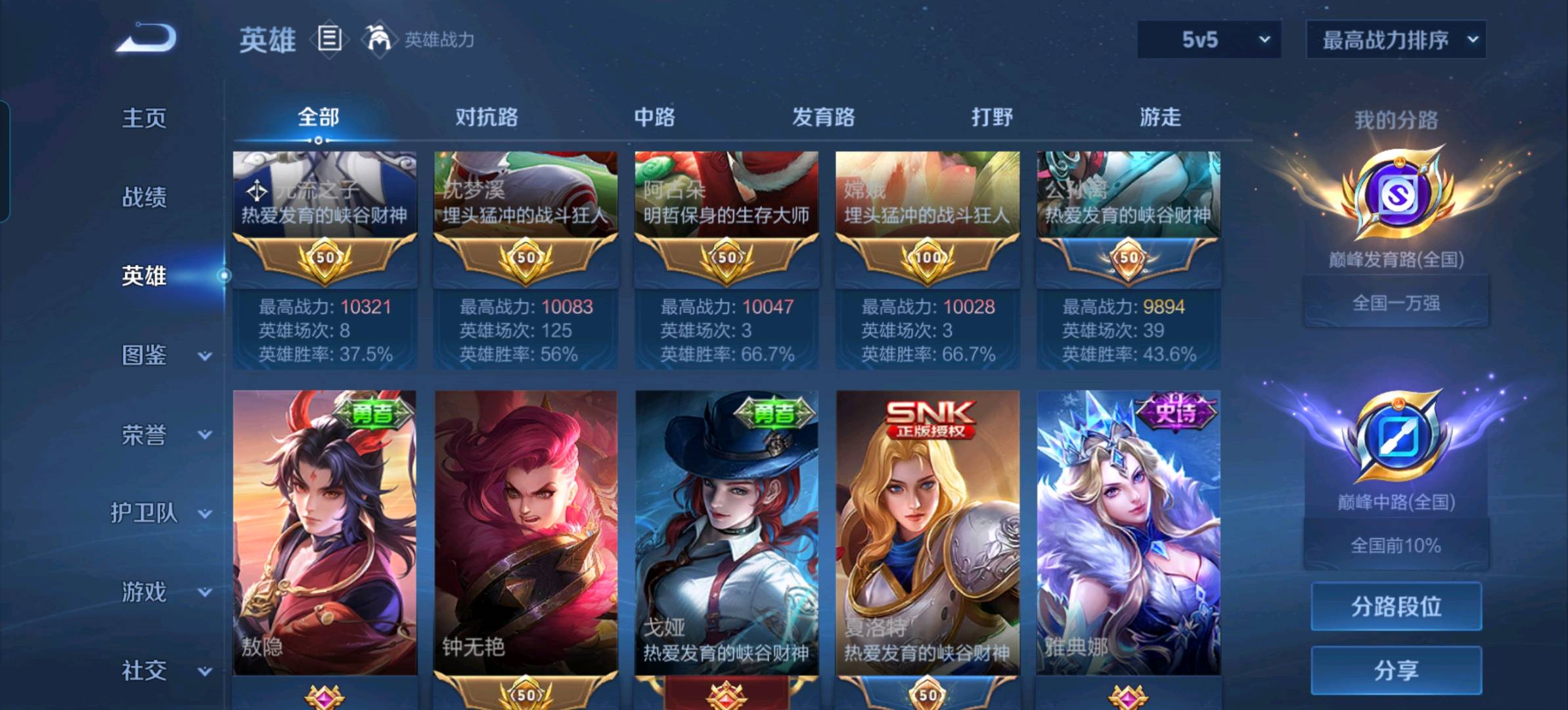 WZLX4398483王者荣耀账号详情图1