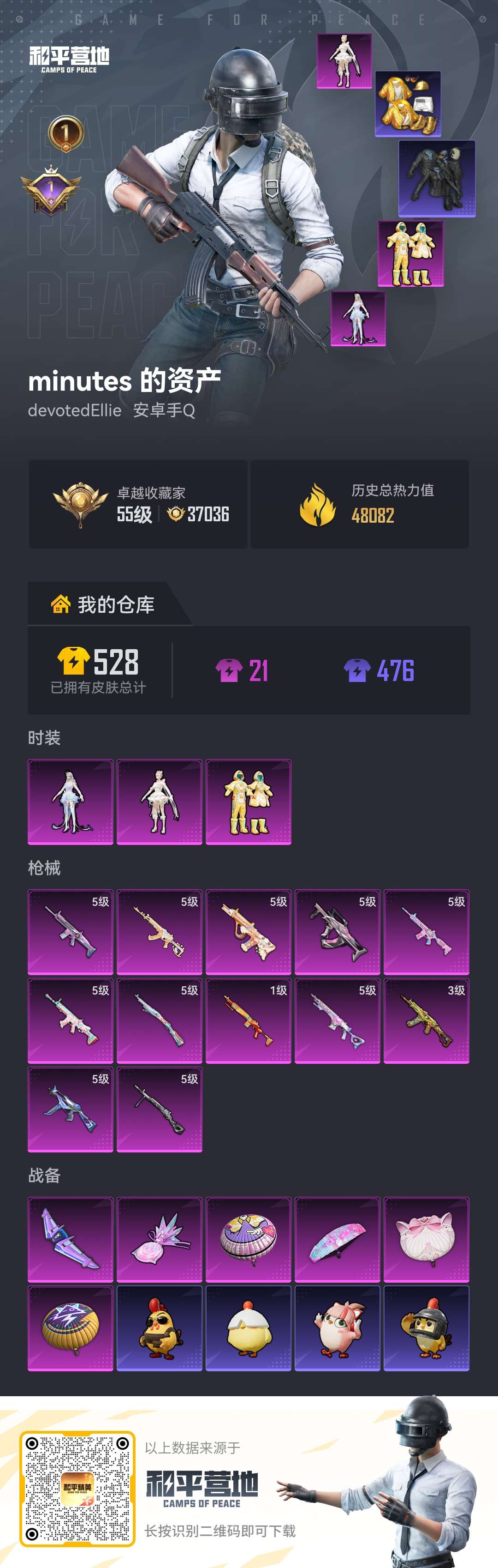 HPLX4267305和平精英账号详情图1