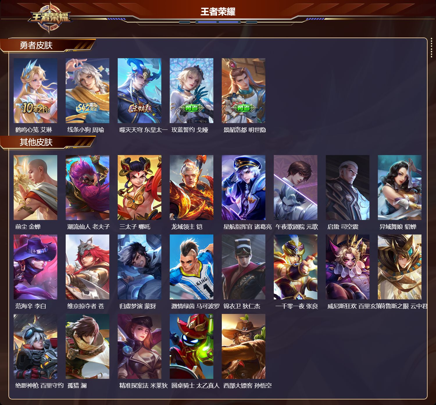 WZMK4411834王者荣耀账号详情图2