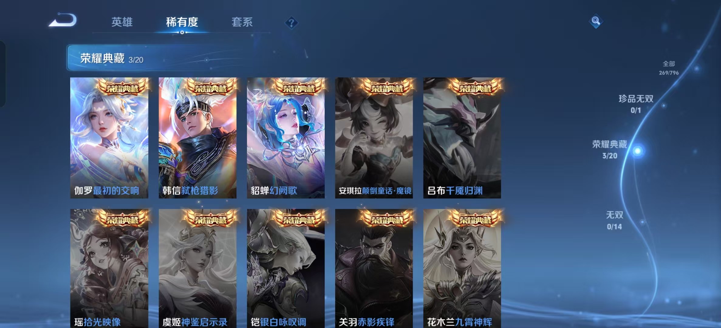 WZLX4345520王者荣耀账号详情图3