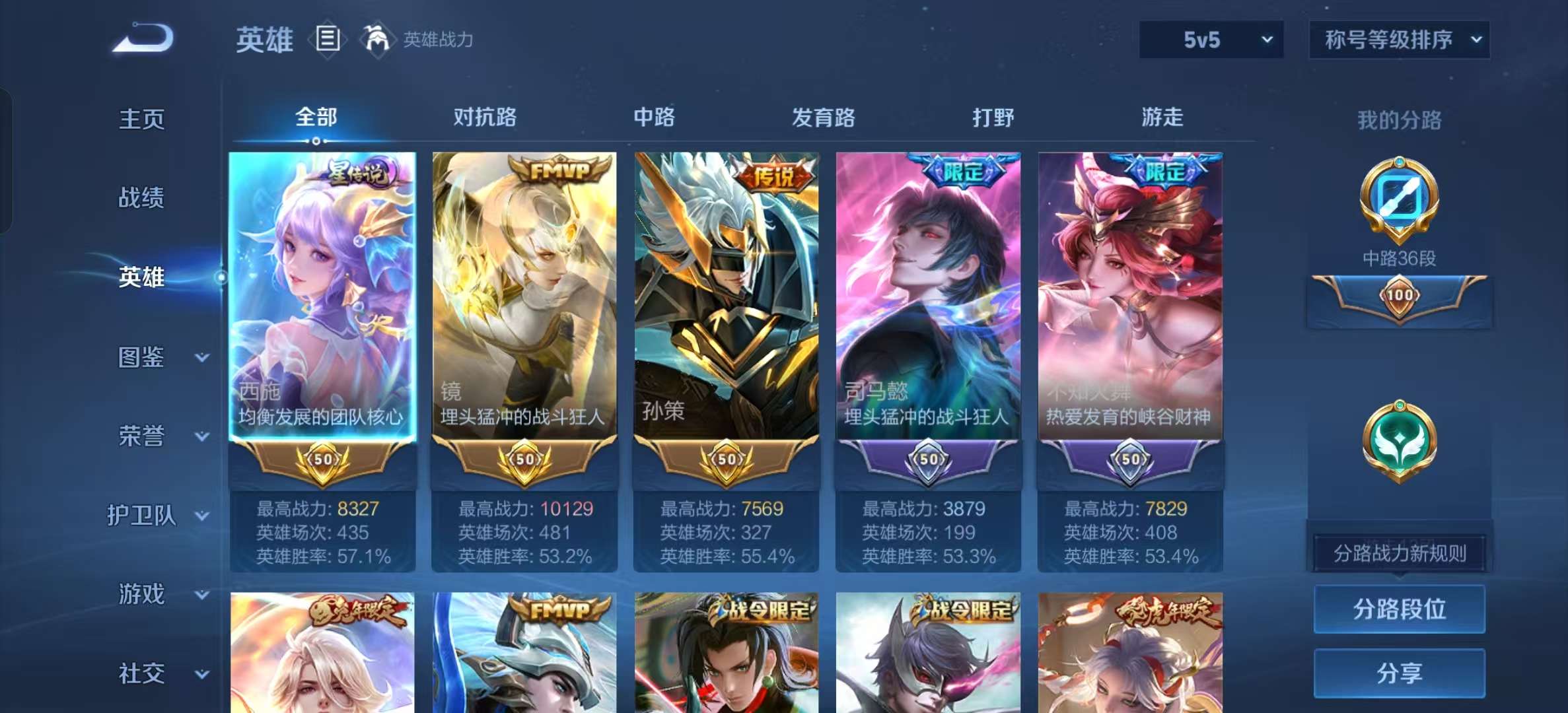 WZLX4345414王者荣耀账号详情图2