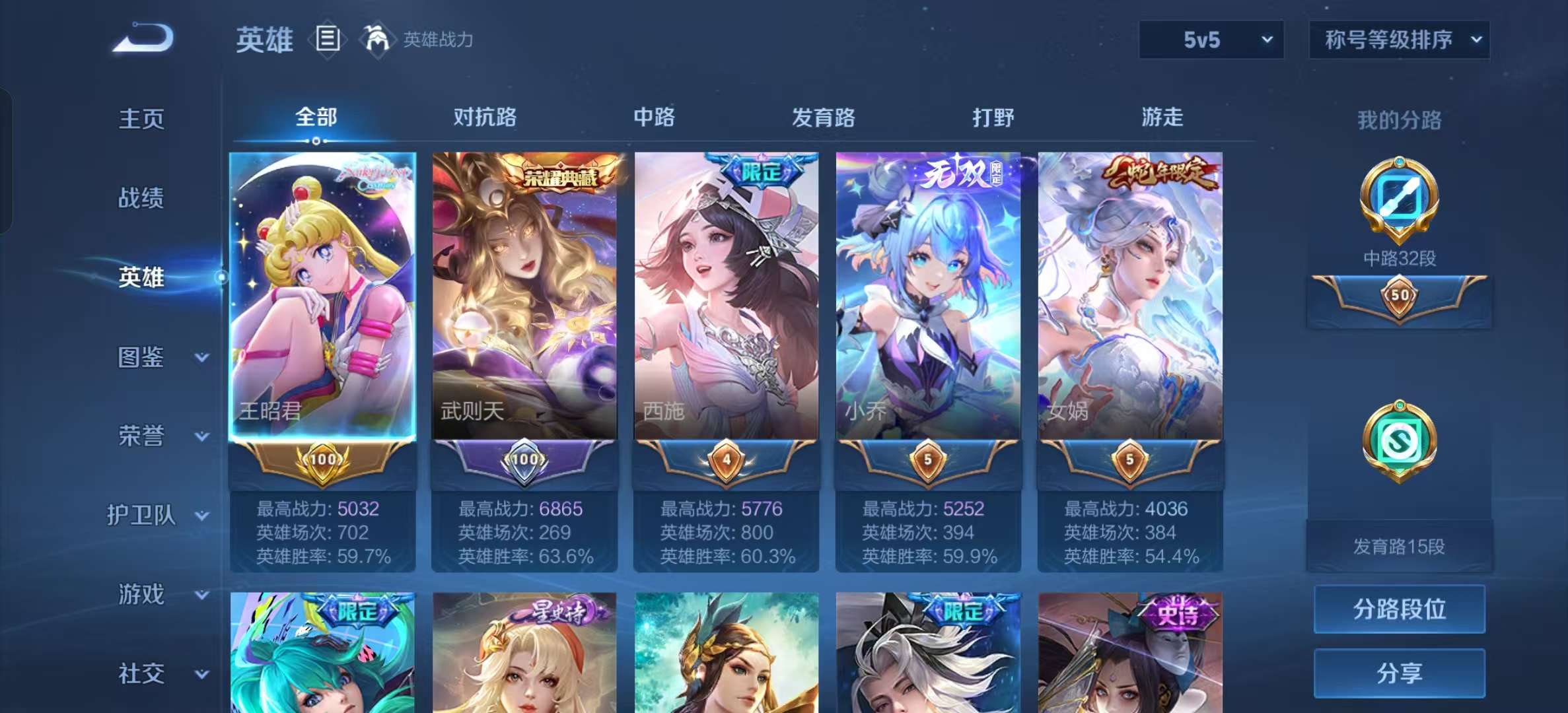 WZLX4345749王者荣耀账号详情图2