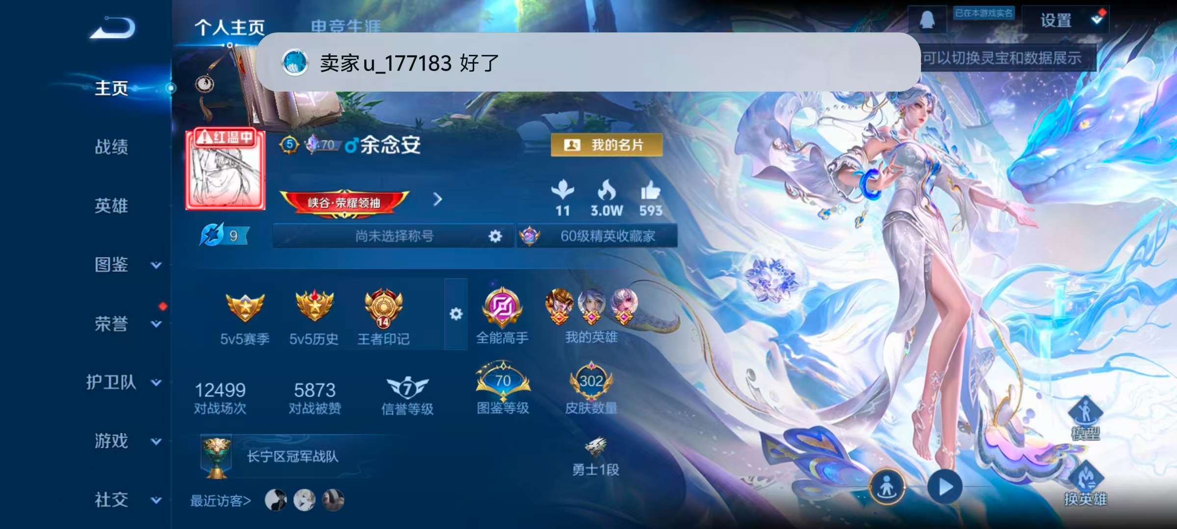 WZLX4346525王者荣耀账号详情图1