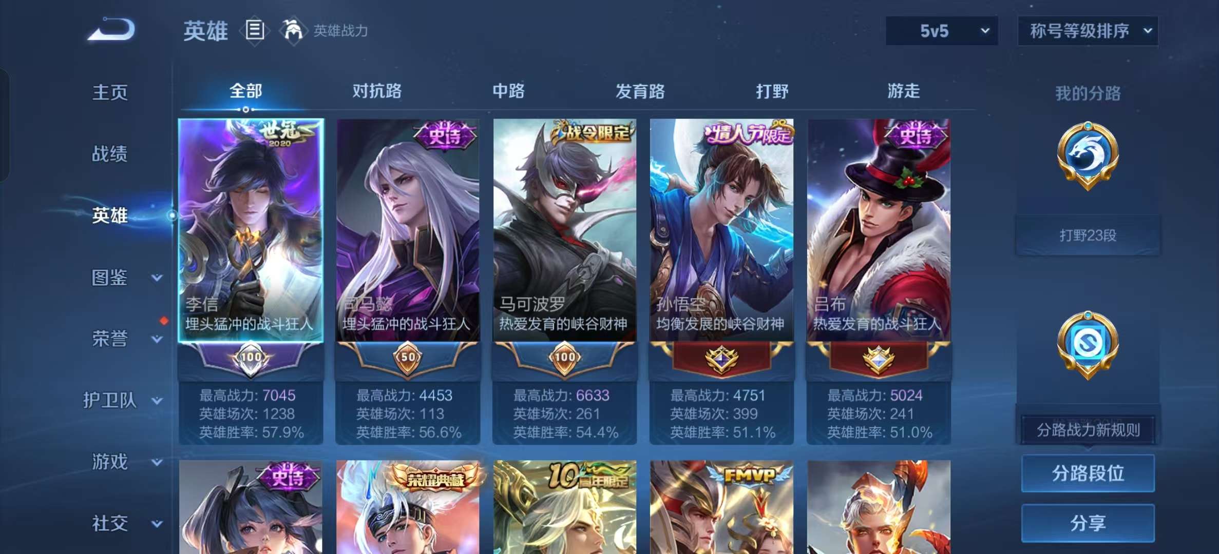 WZLX4345193王者荣耀账号详情图2