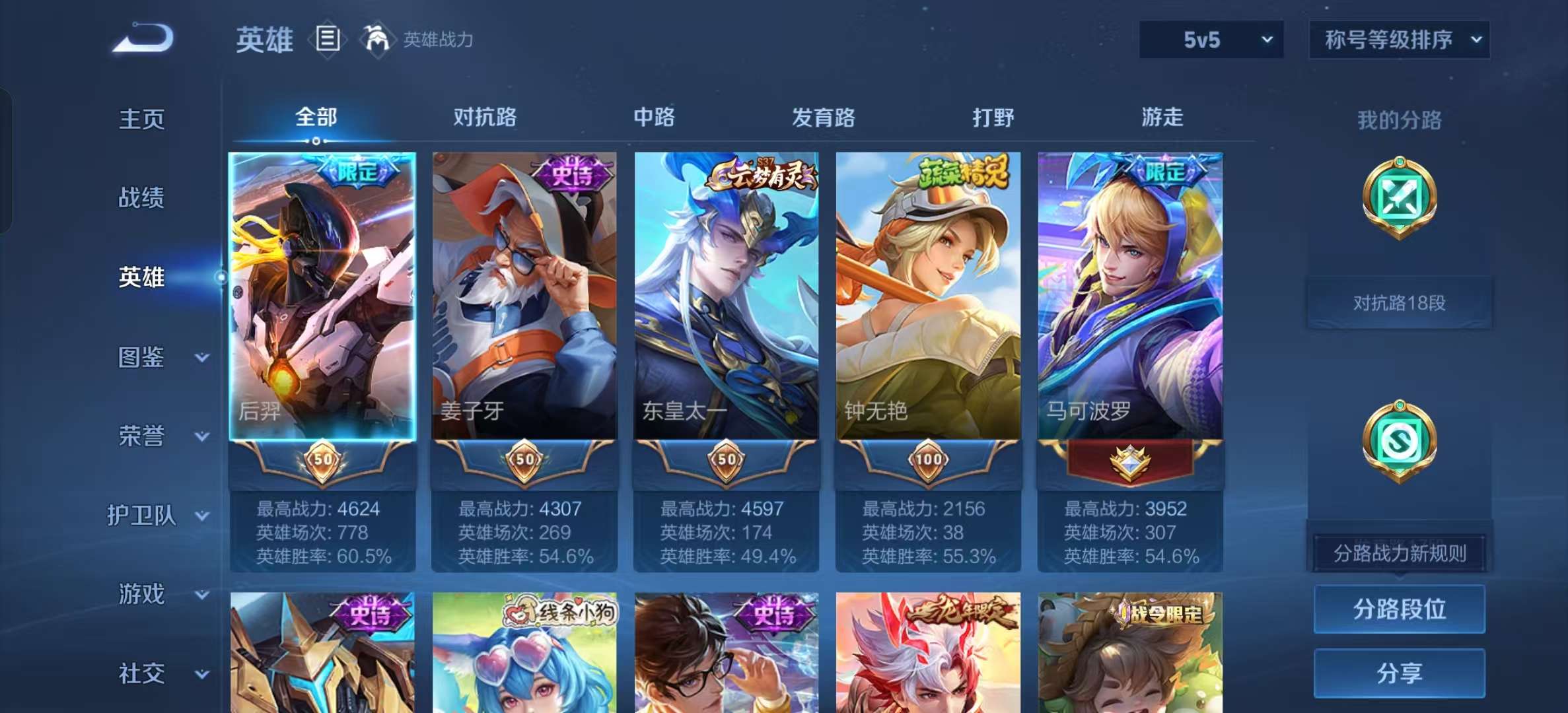 WZLX4345520王者荣耀账号详情图2
