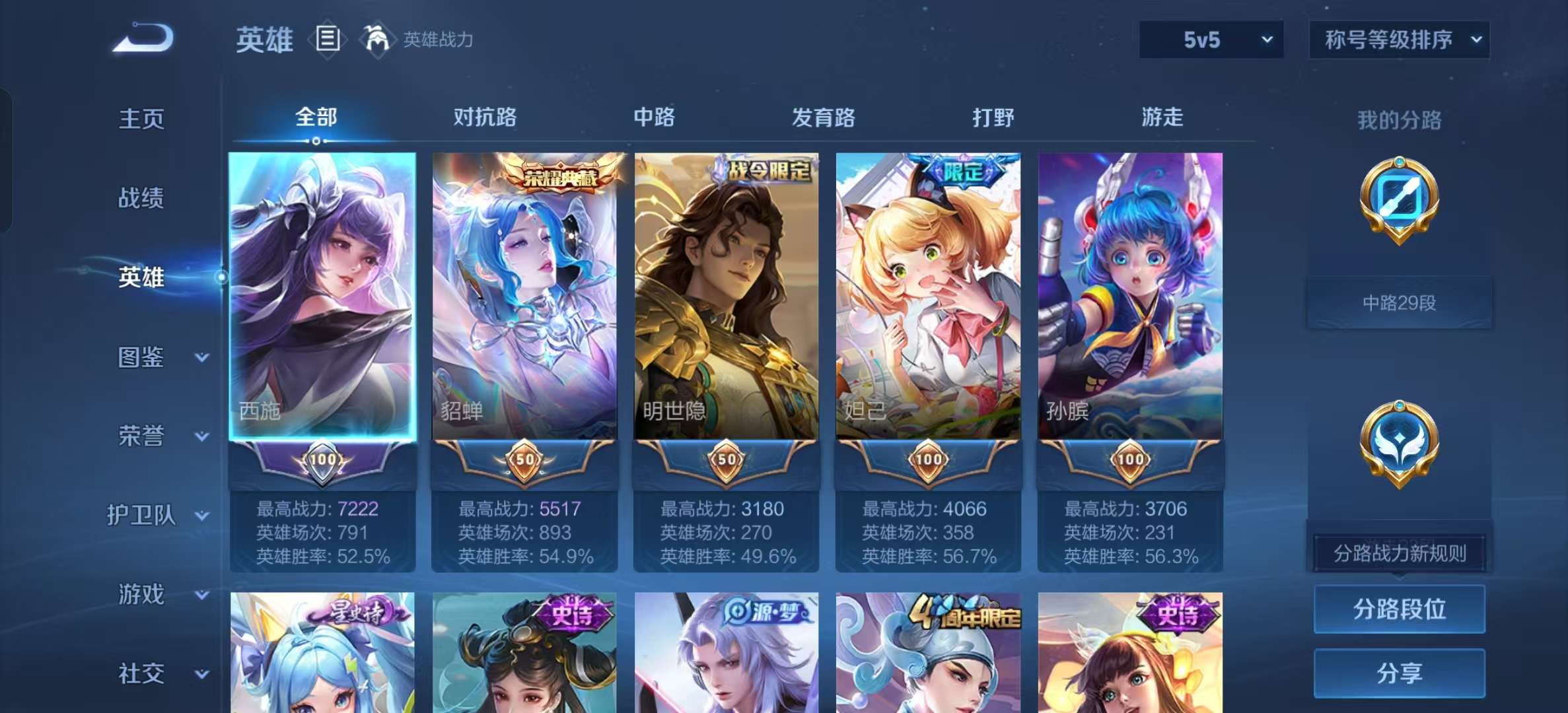 WZLX4345704王者荣耀账号详情图2