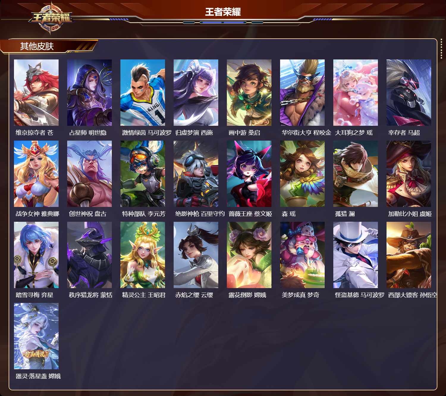 WZLX4345637王者荣耀账号详情图25