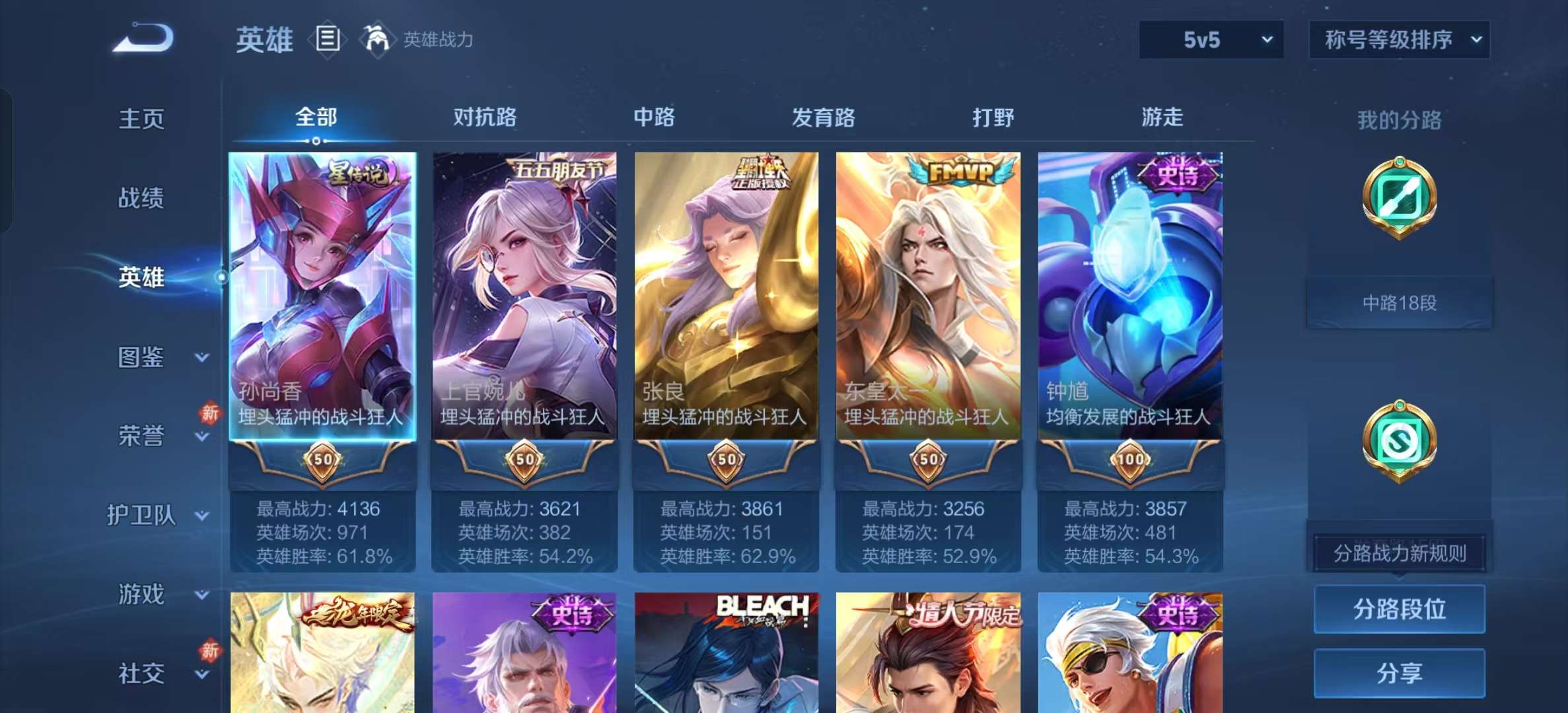 WZLX4345571王者荣耀账号详情图2
