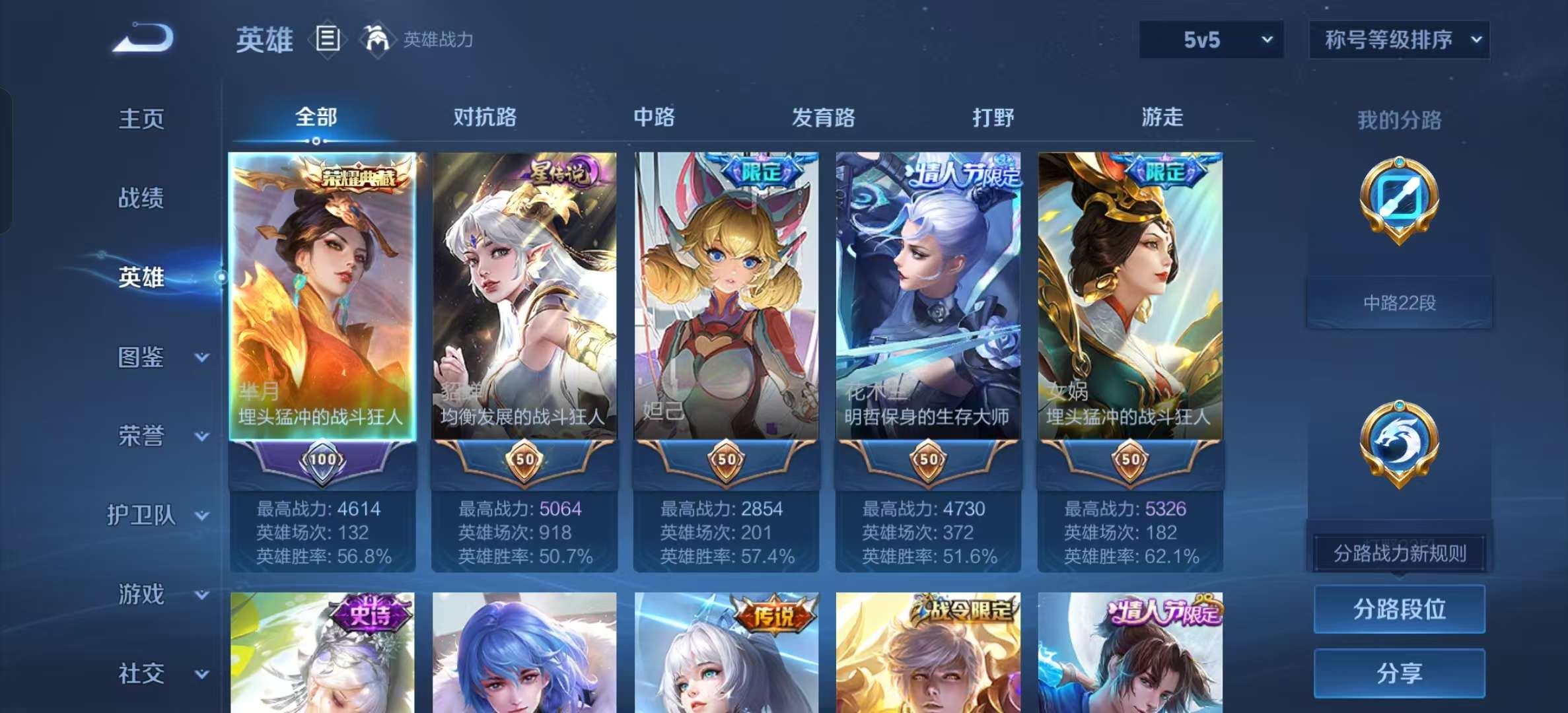 WZLX4345673王者荣耀账号详情图2