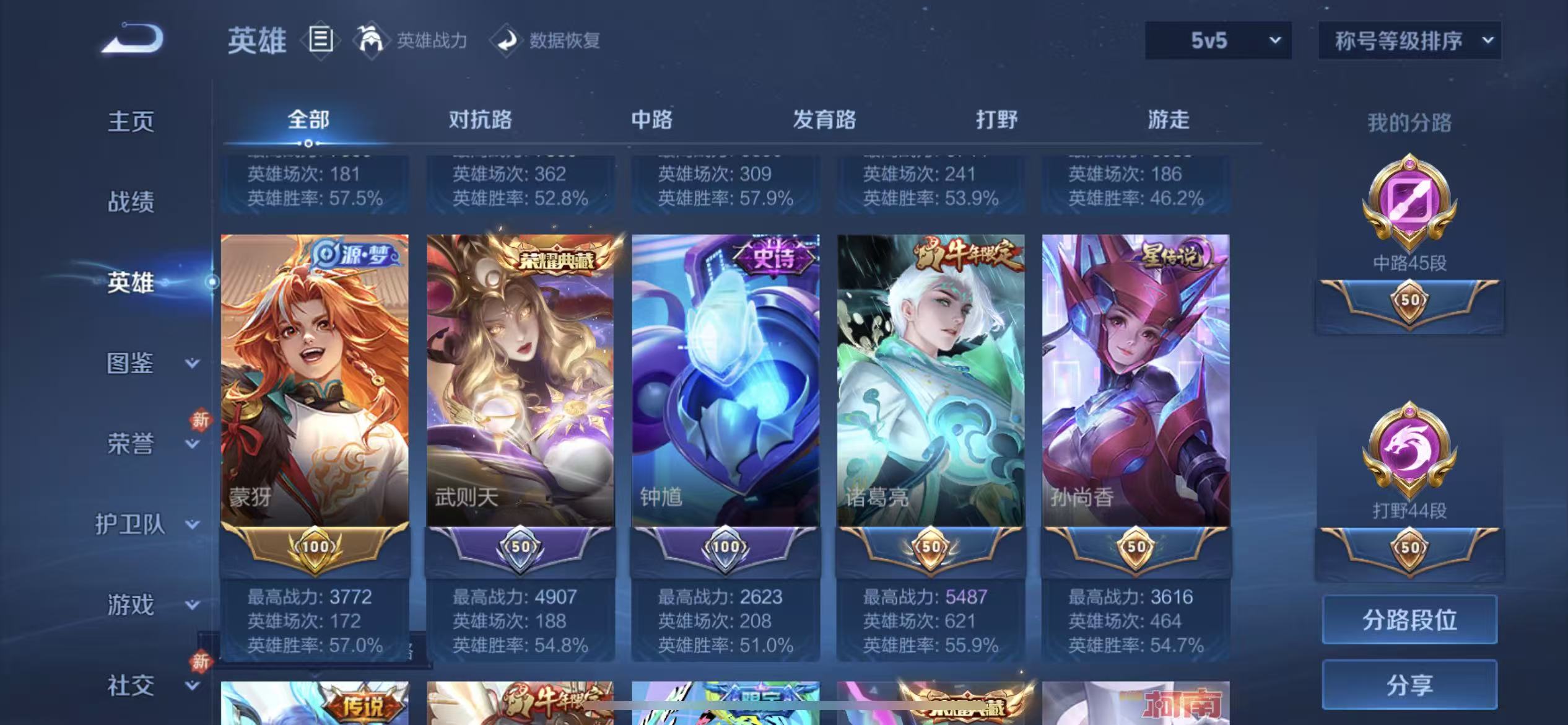 WZLX4345908王者荣耀账号详情图4
