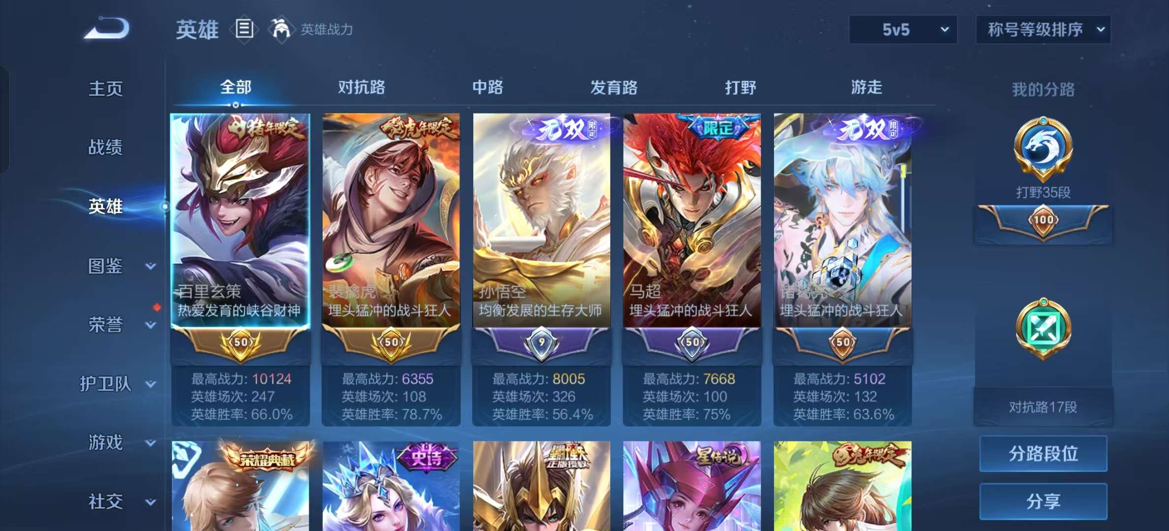 WZLX4345334王者荣耀账号详情图2