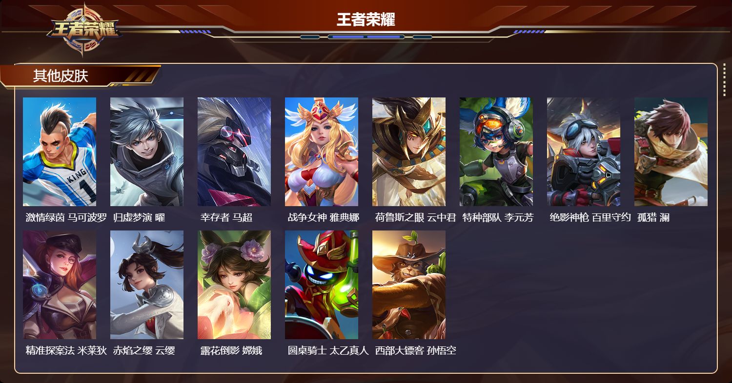 WZMK4404929王者荣耀账号详情图3 WZMK4404929王者荣耀账号详情图3