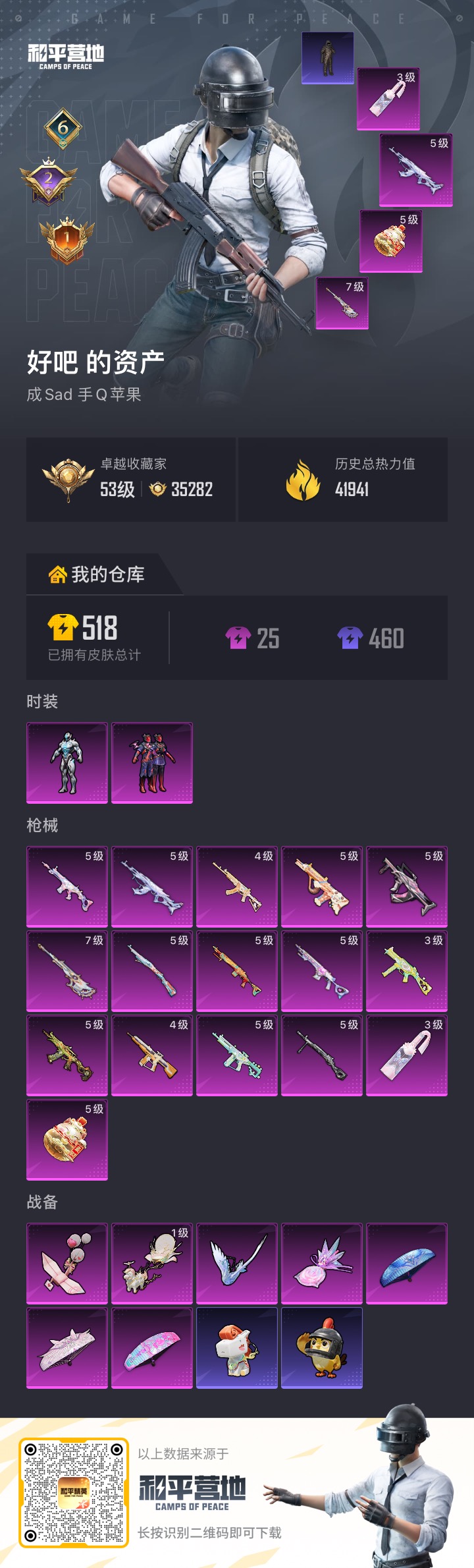 HPLX4267463和平精英账号详情图17