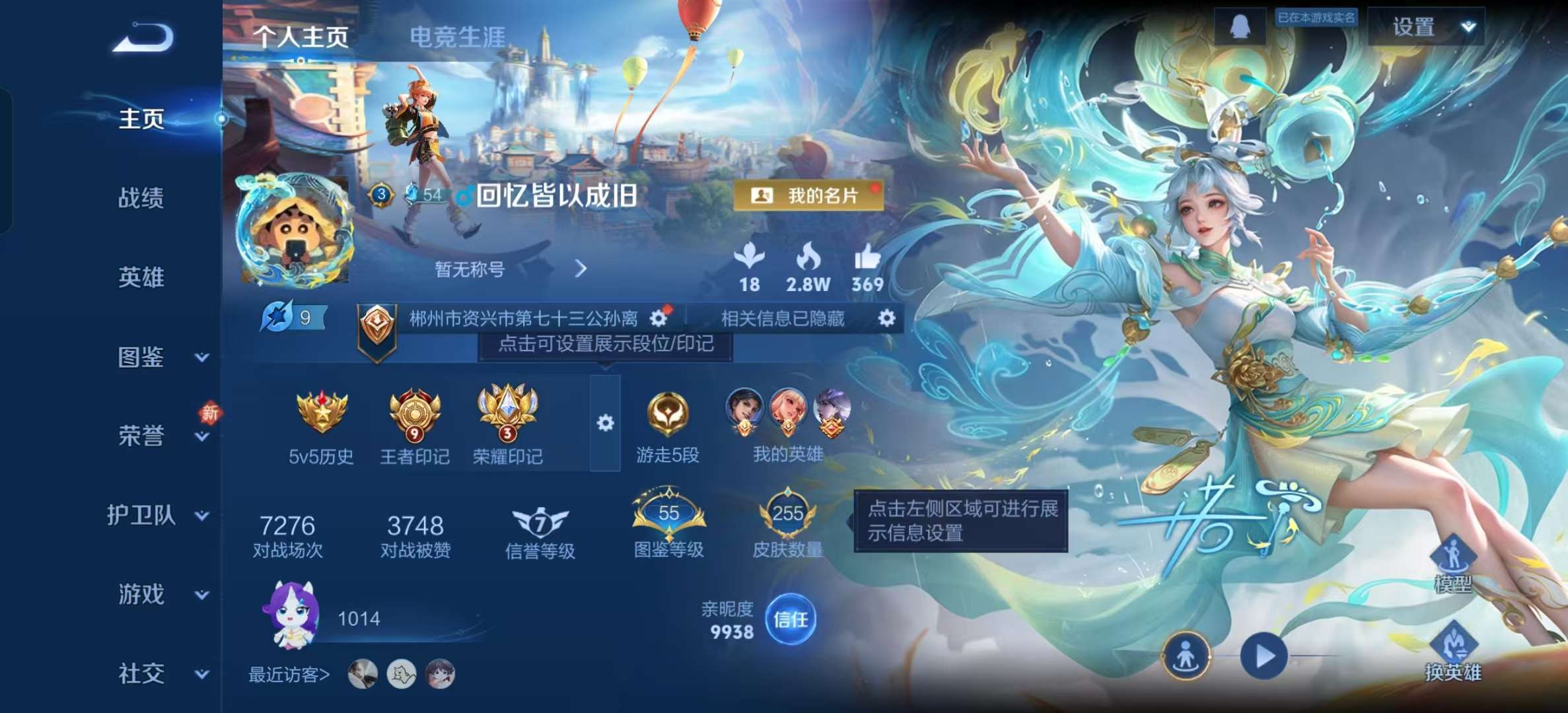 WZLX4347660王者荣耀账号详情图1