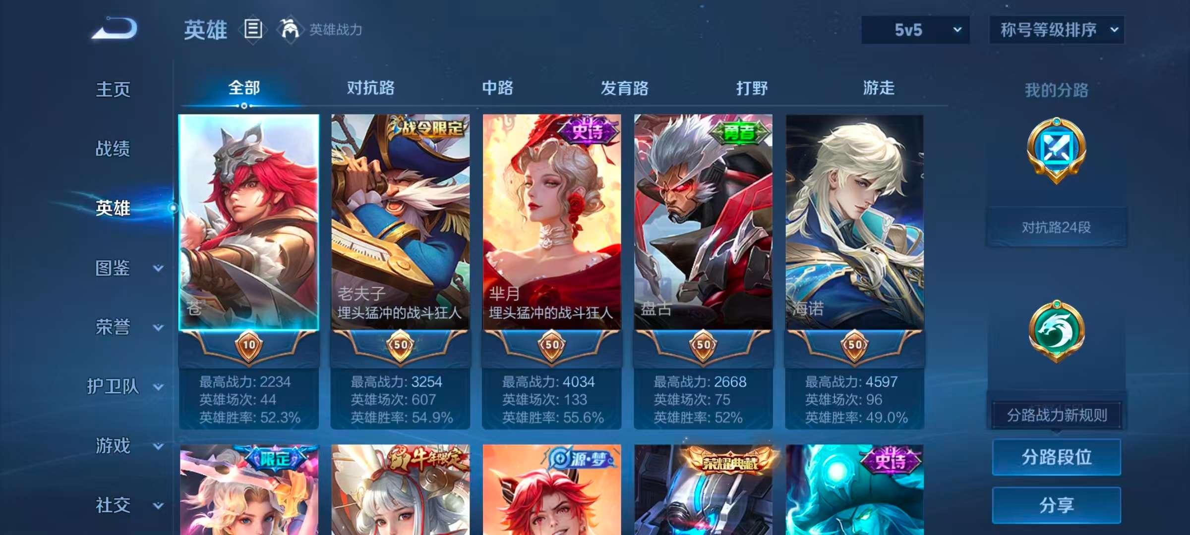 WZLX4347598王者荣耀账号详情图2