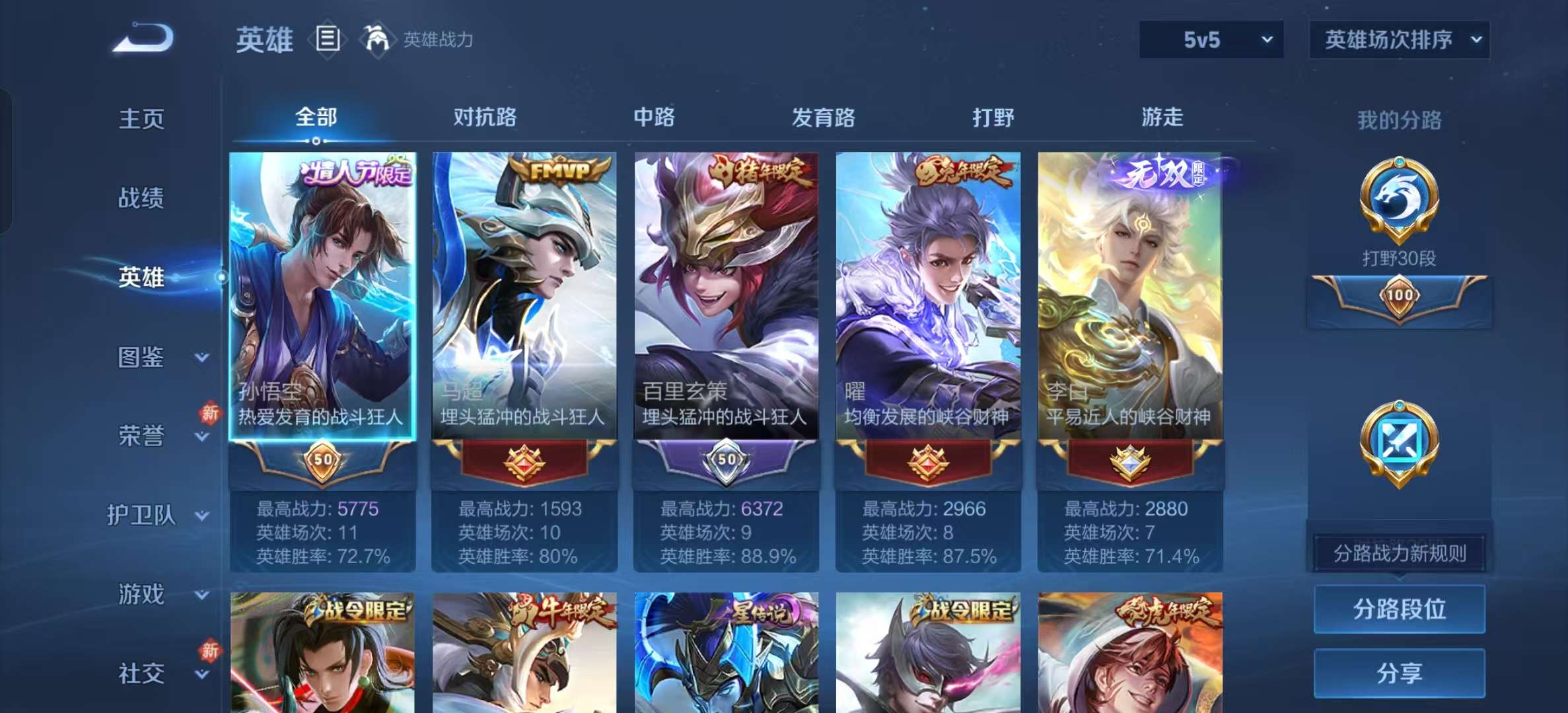 WZLX4347450王者荣耀账号详情图2