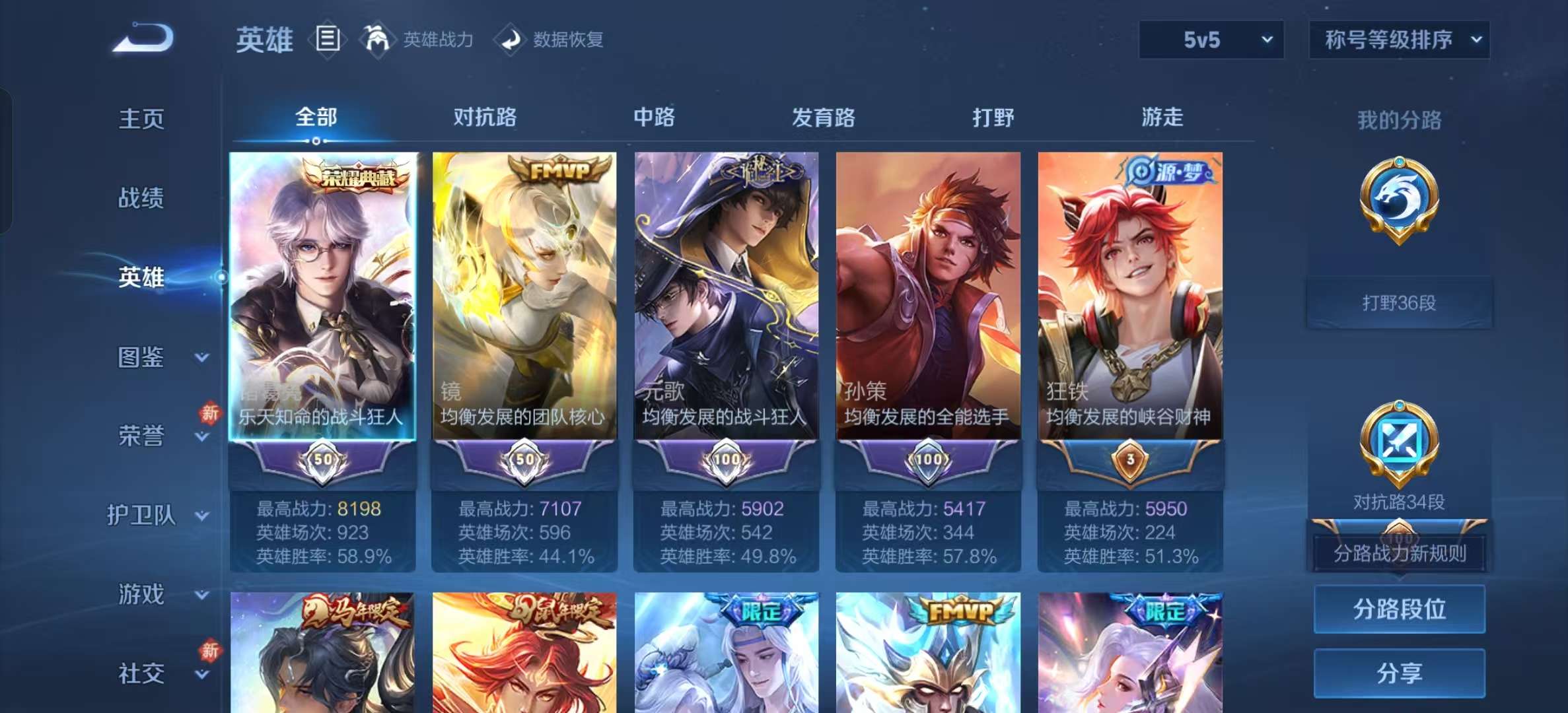 WZLX4347424王者荣耀账号详情图2