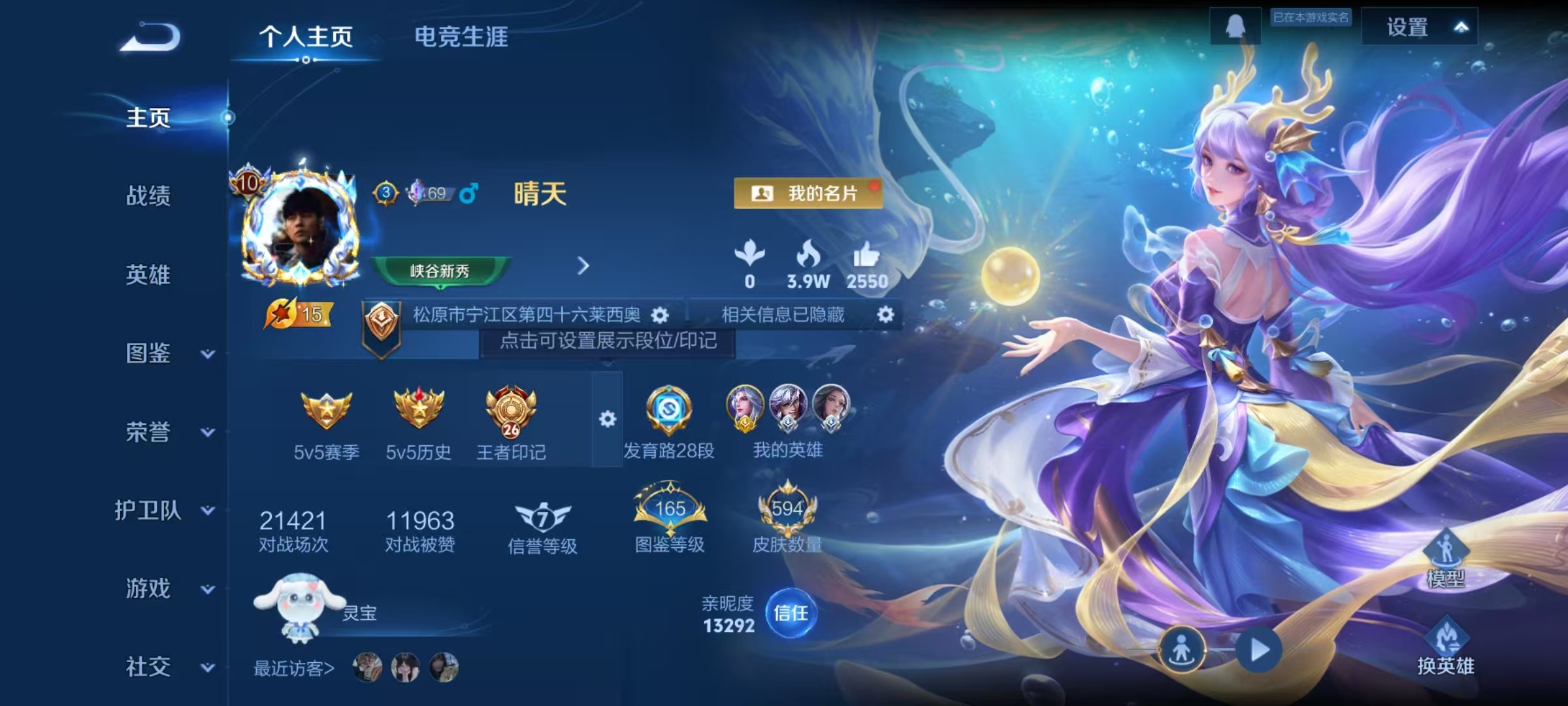 WZLX4347451王者荣耀账号详情图1