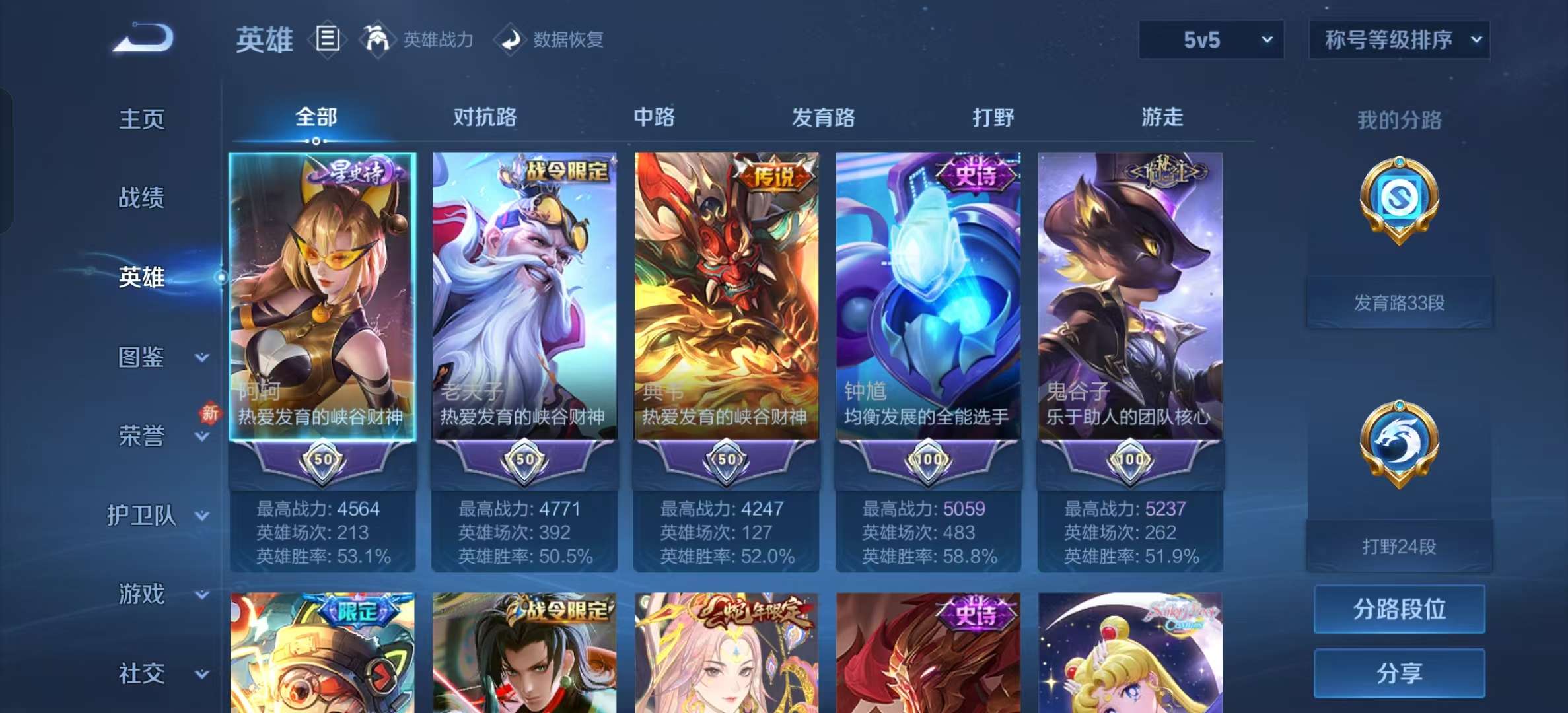 WZLX4347992王者荣耀账号详情图3