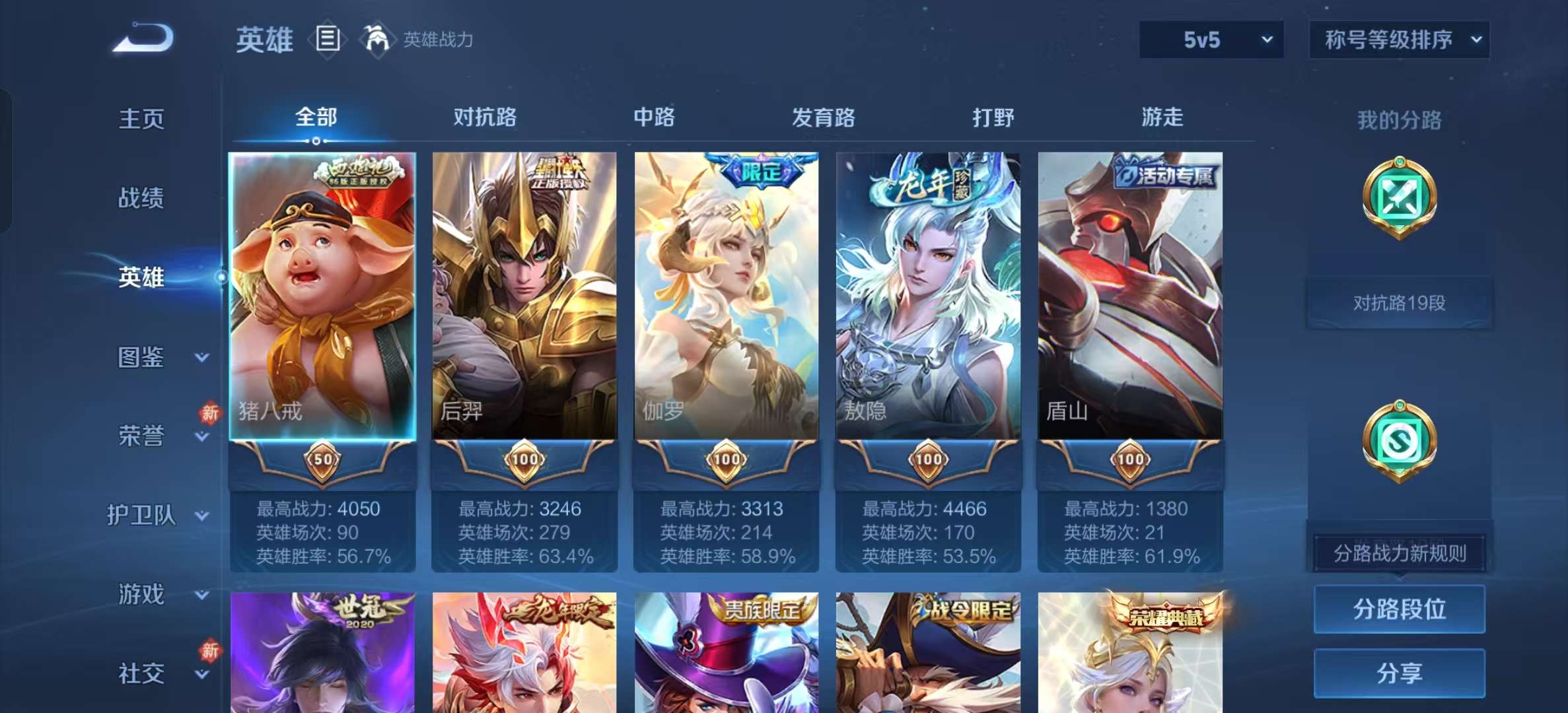WZLX4347470王者荣耀账号详情图2